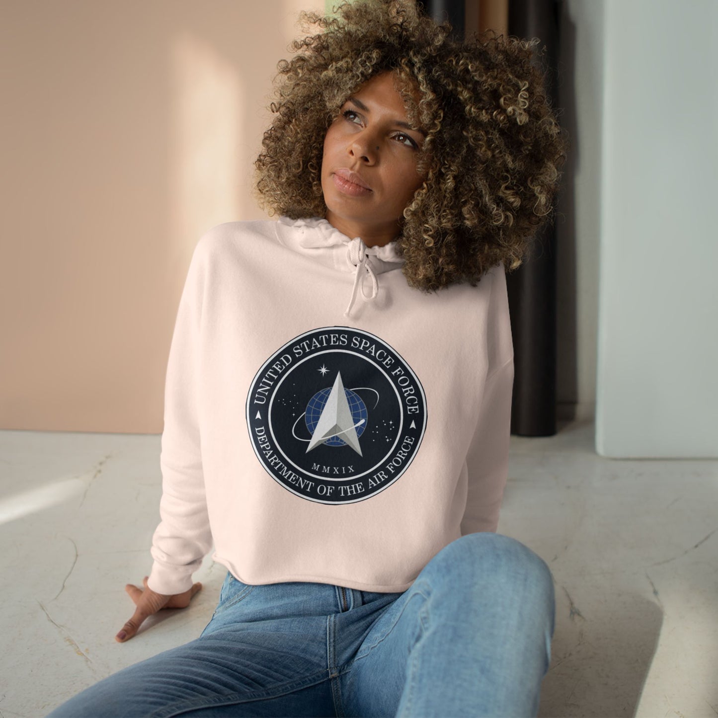 US Space Force Women's Crop Hoodie