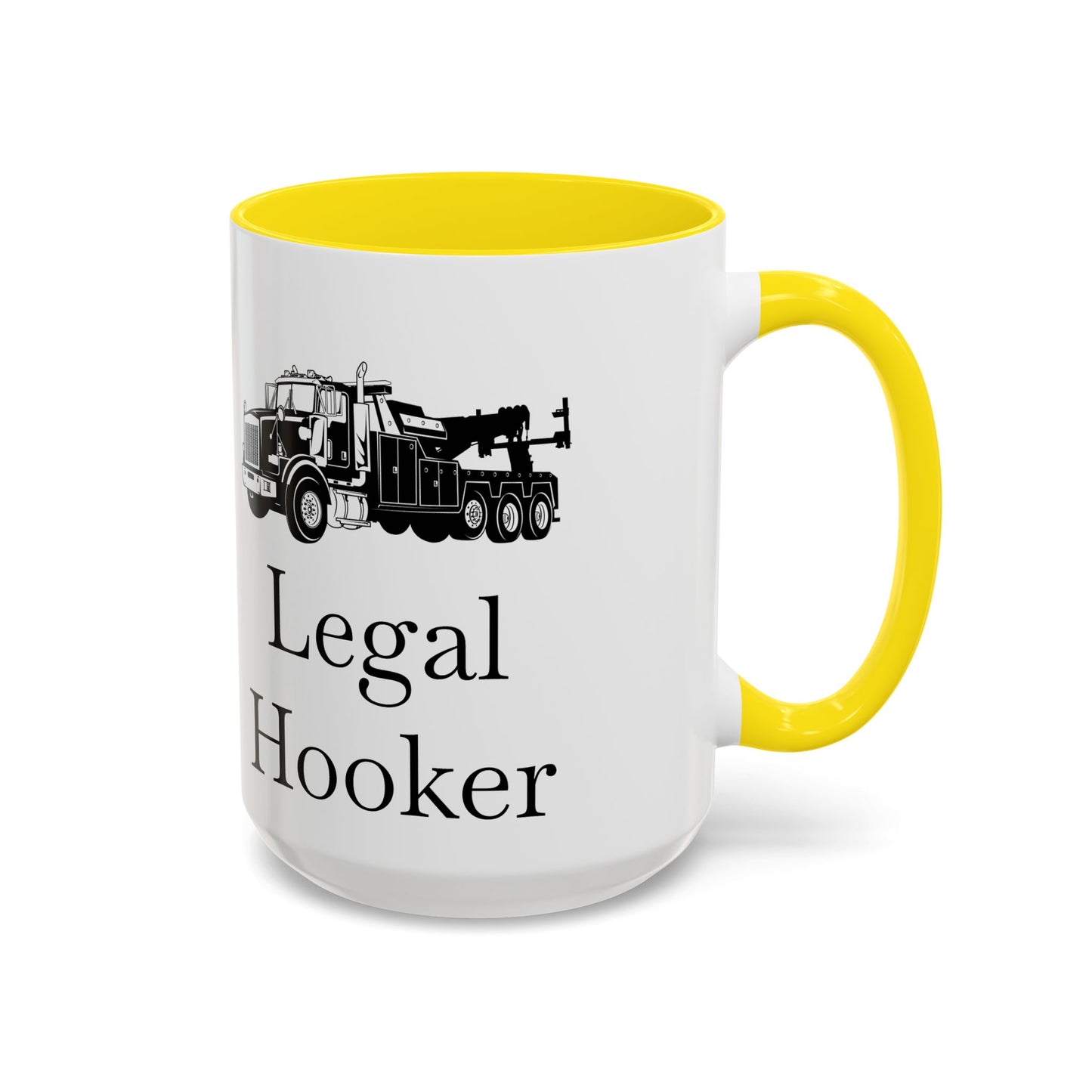 Legal H**ker Heavy Tow Truck 2-Tone Coffee Mug