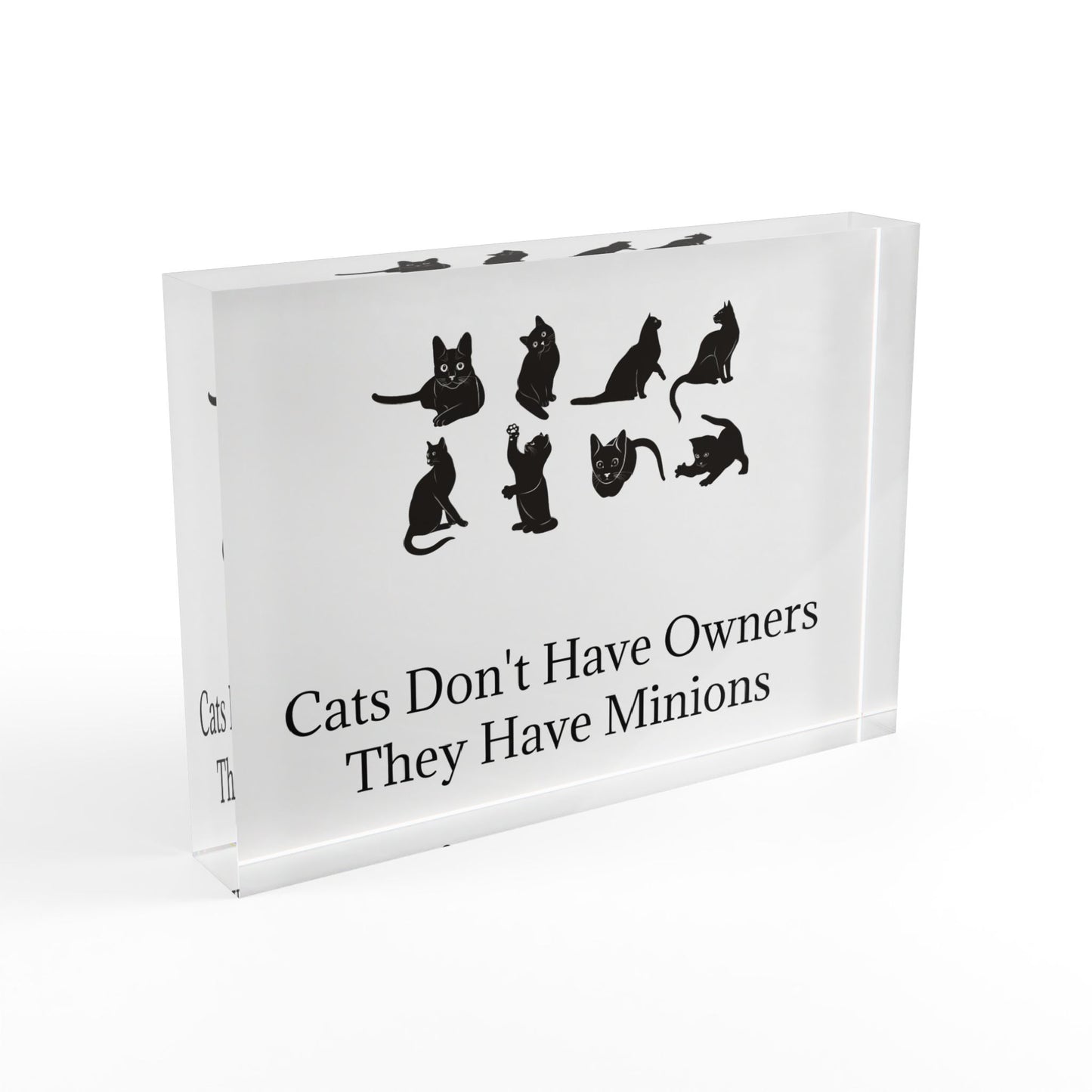 Cat Minions Acrylic Photo Block