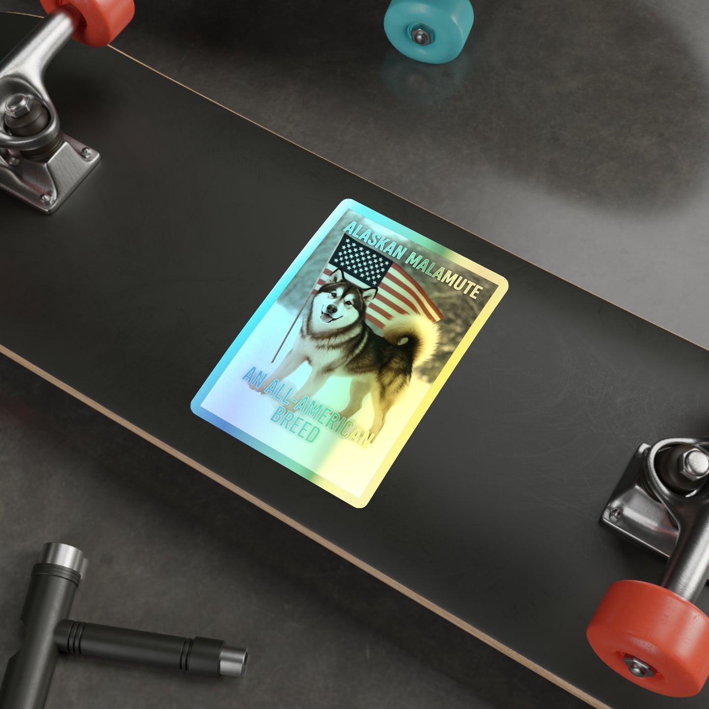 All-American Breed Holographic Sticker
