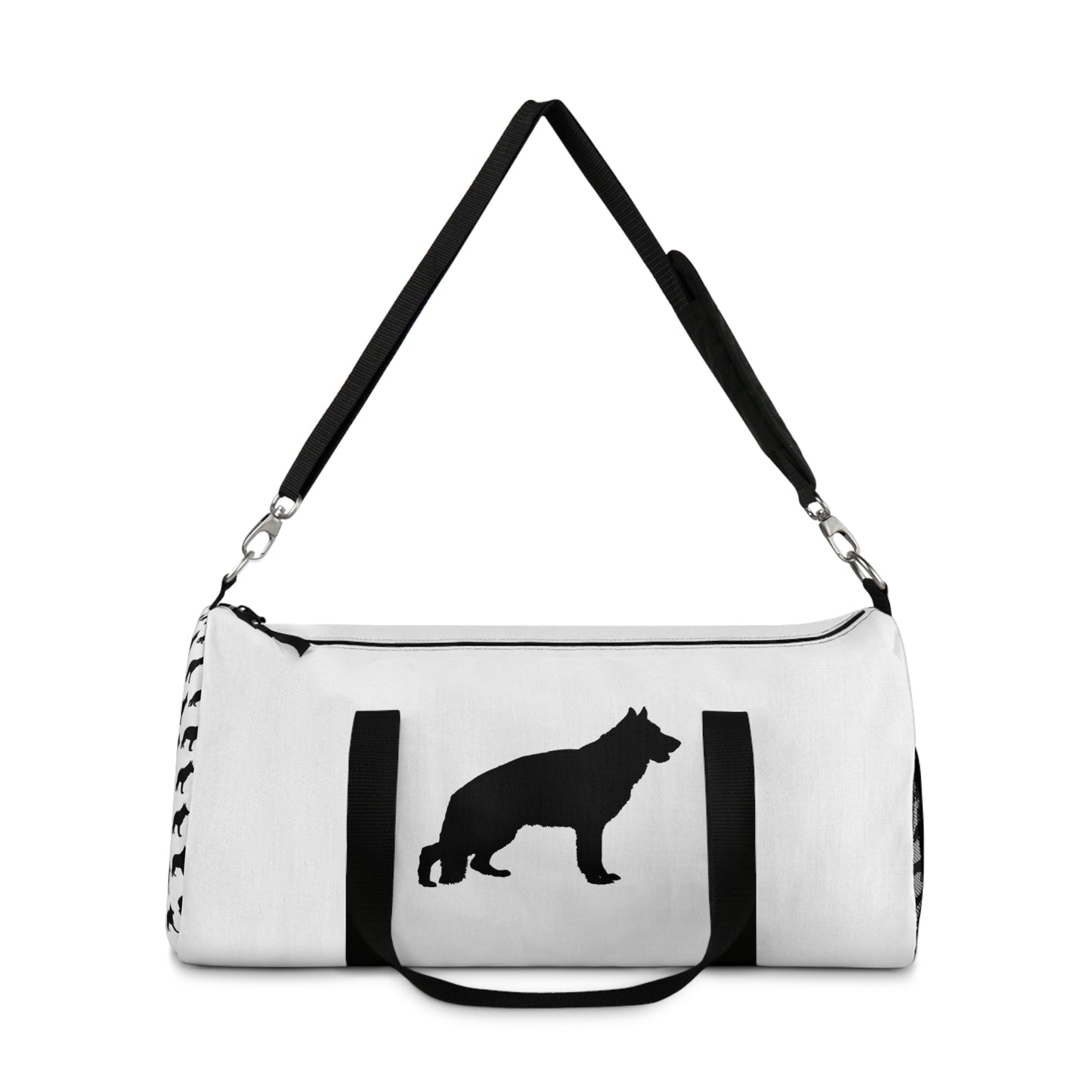 German Shepherd Silhouette Duffel Bag