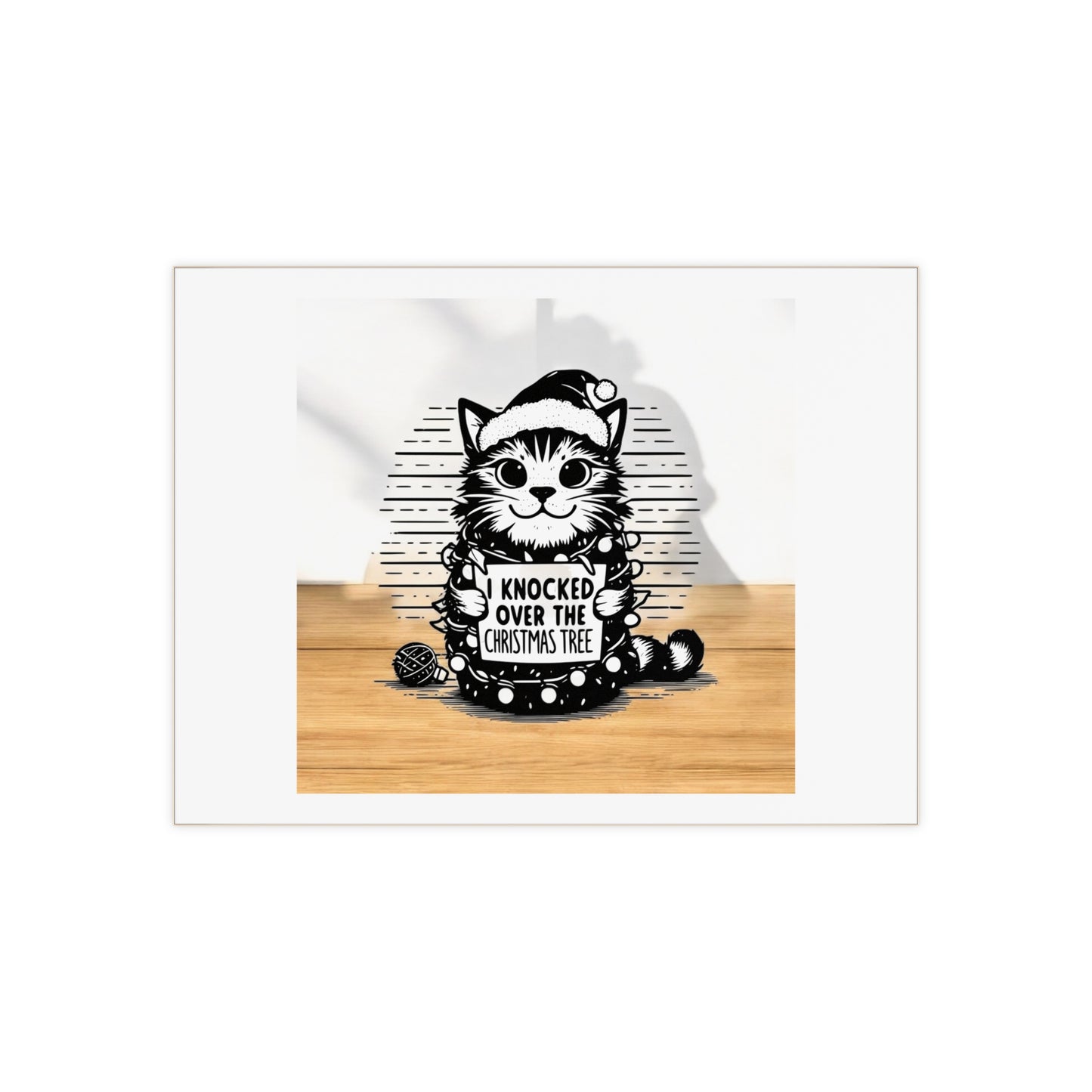 Naughty Cat Ceramic Photo Tile
