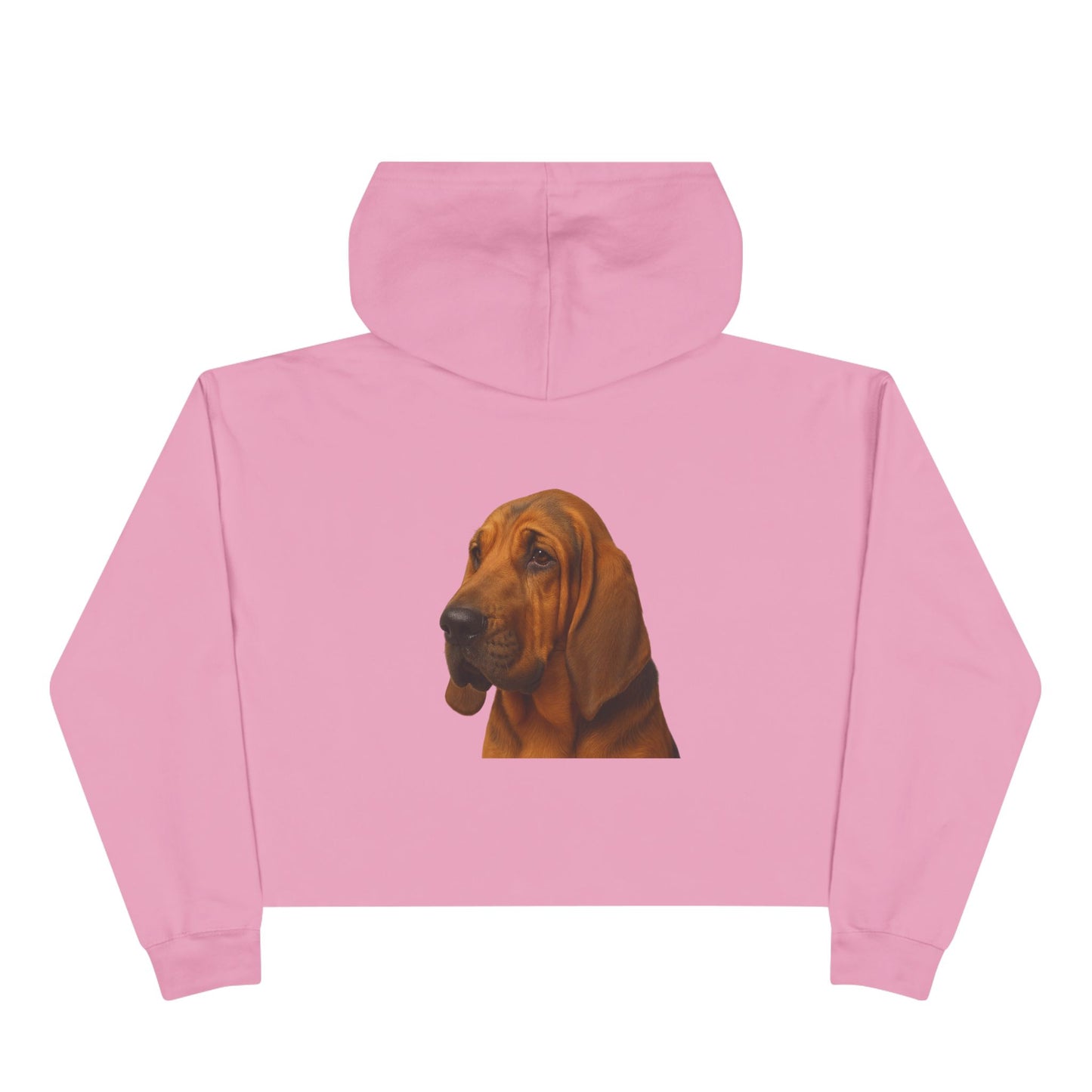 Bloodhound Head Women's Crop Hoodie