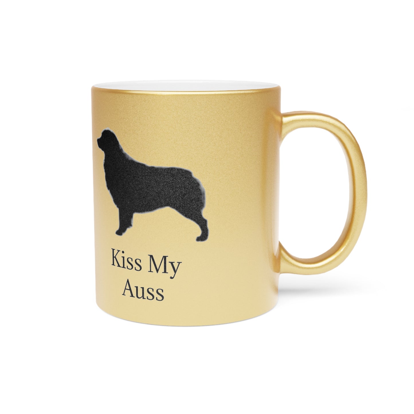 Kiss My Auss Metallic Coffee Mug