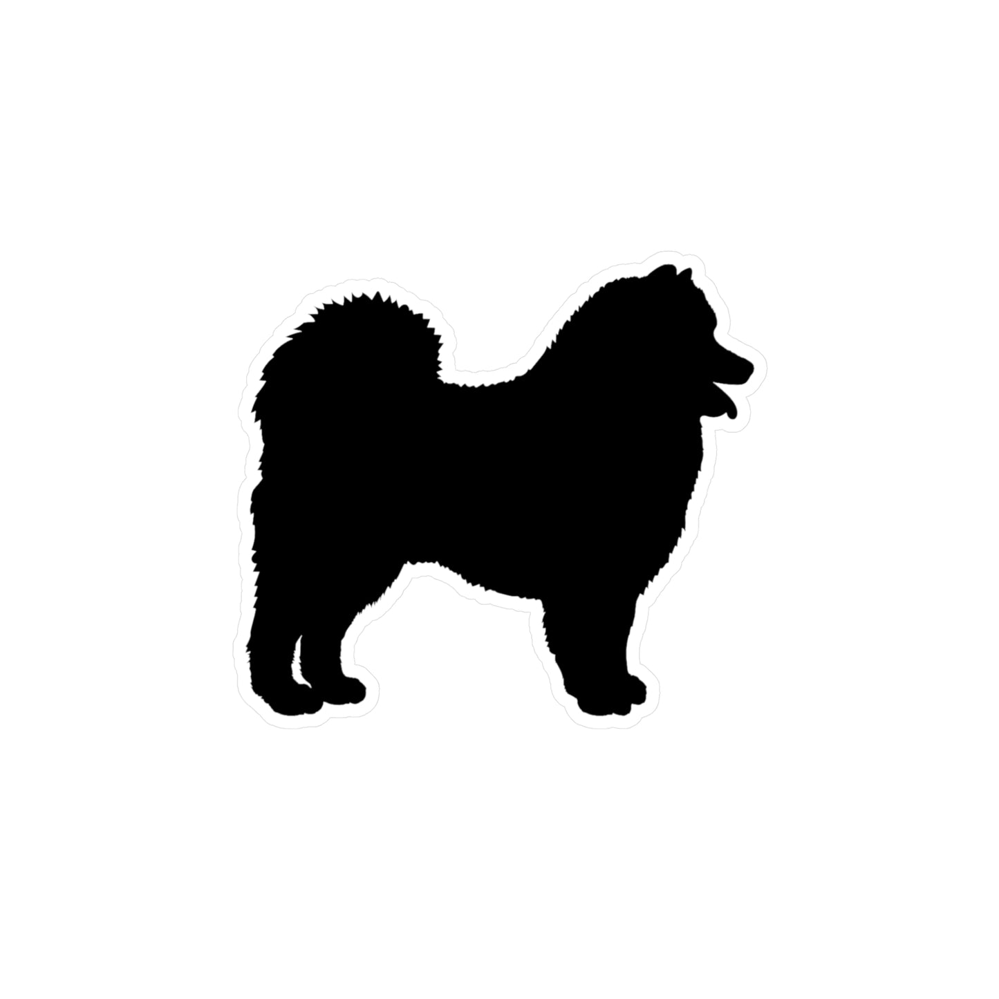 Samoyed Silhouette Vinyl Decal