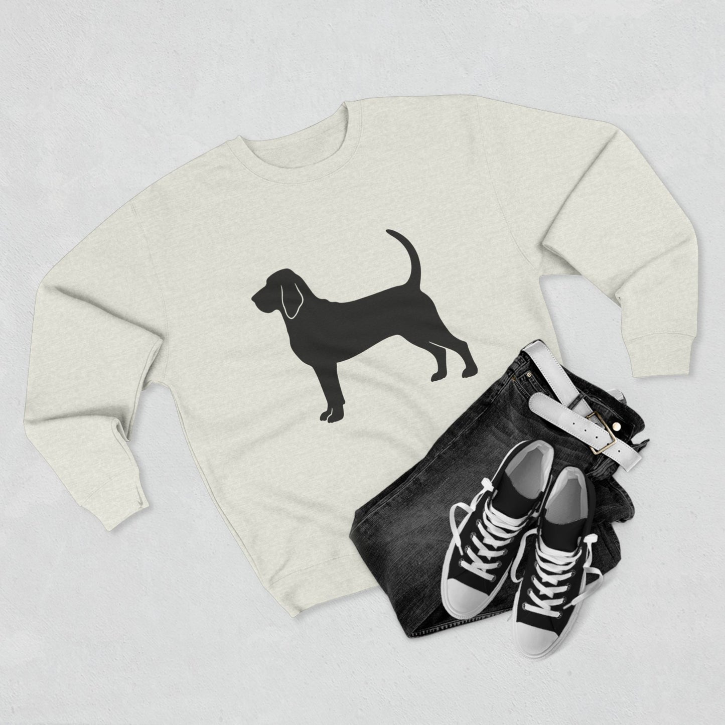 Bloodhound Silhouette Unisex Crewneck Sweatshirt