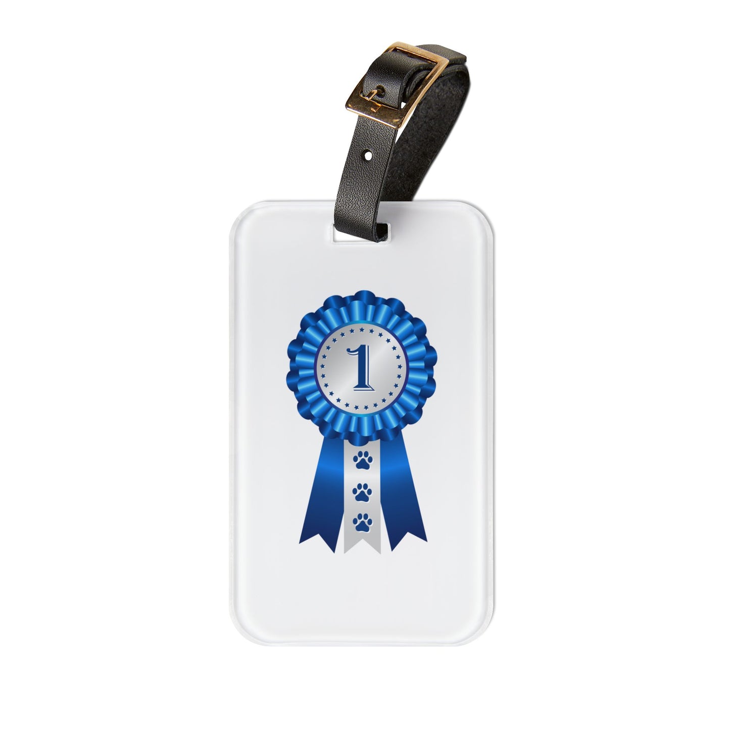 Show Ribbon Leather Strap Luggage Tag