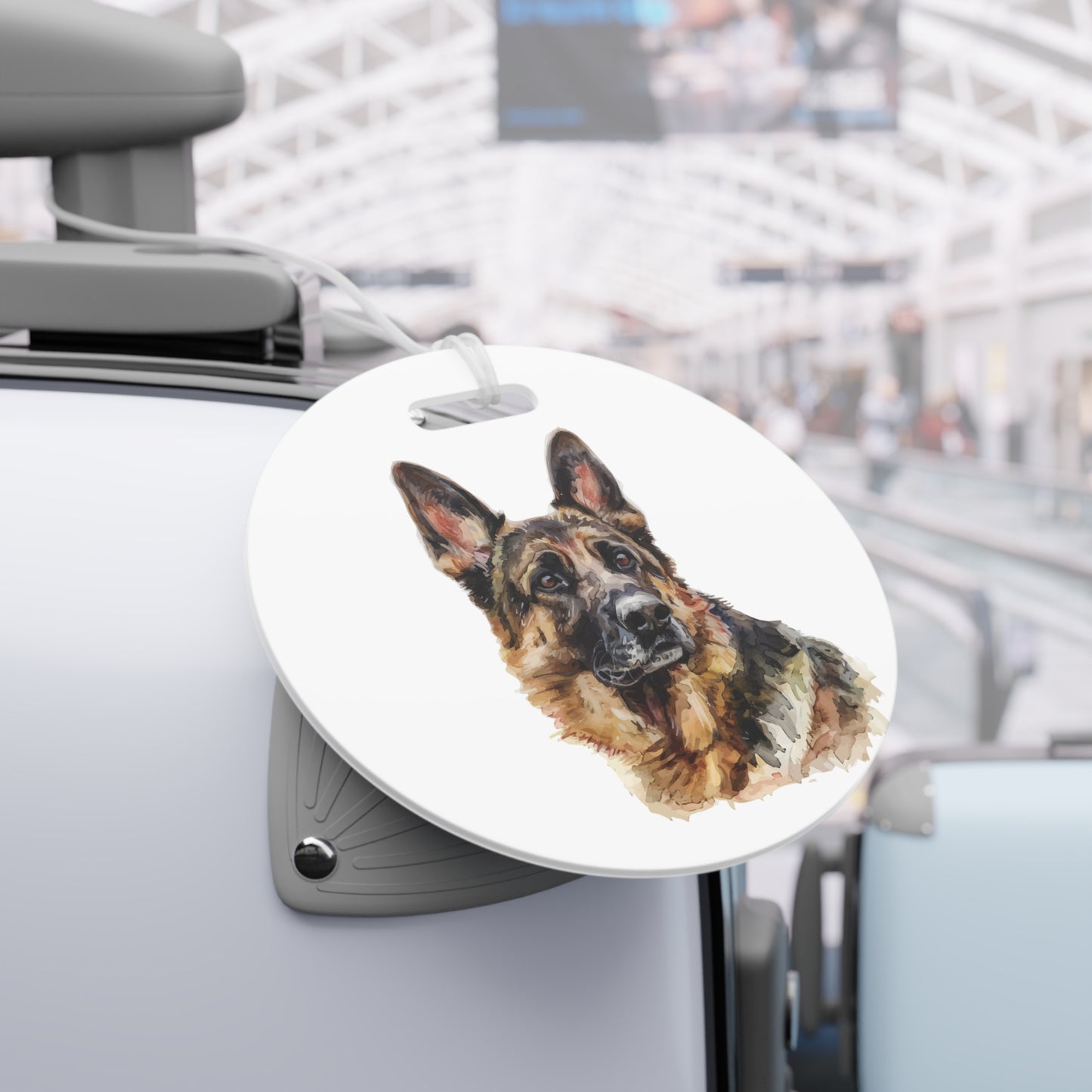 German Shepherd Head Luggage Tag