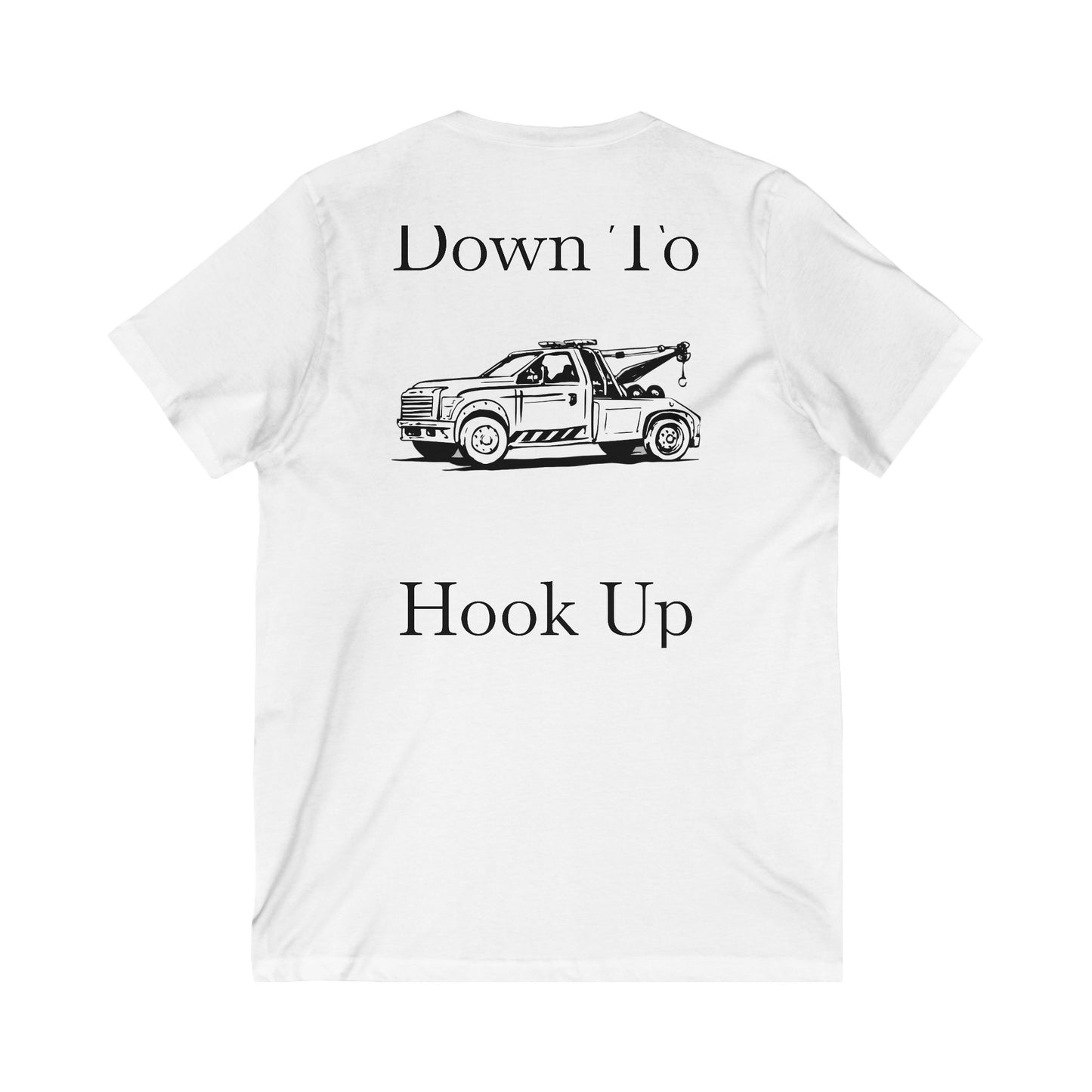 Down To Hook Up Unisex Short Sleeve V-Neck Tee