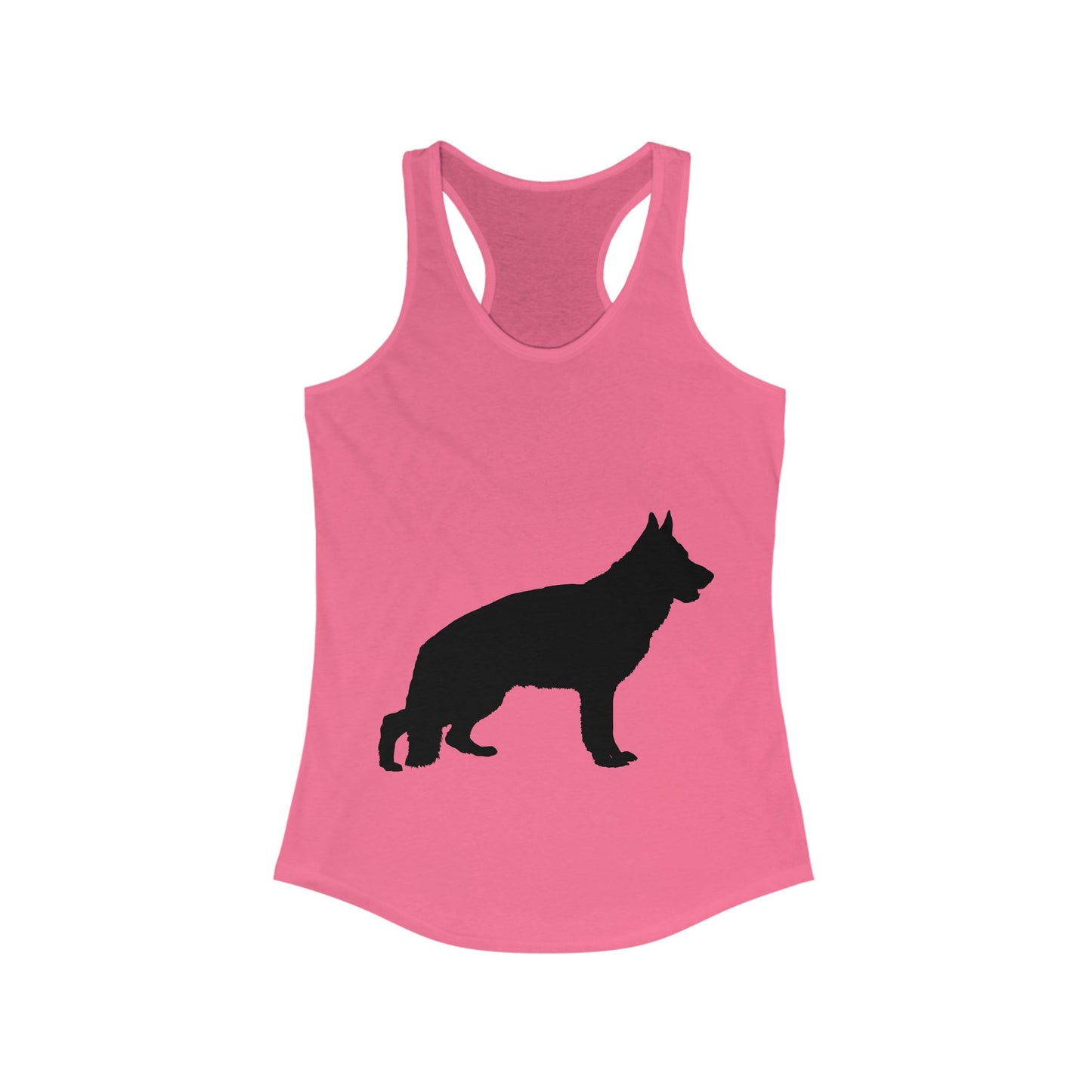 German Shepherd Silhouette Women's Racerback Tank