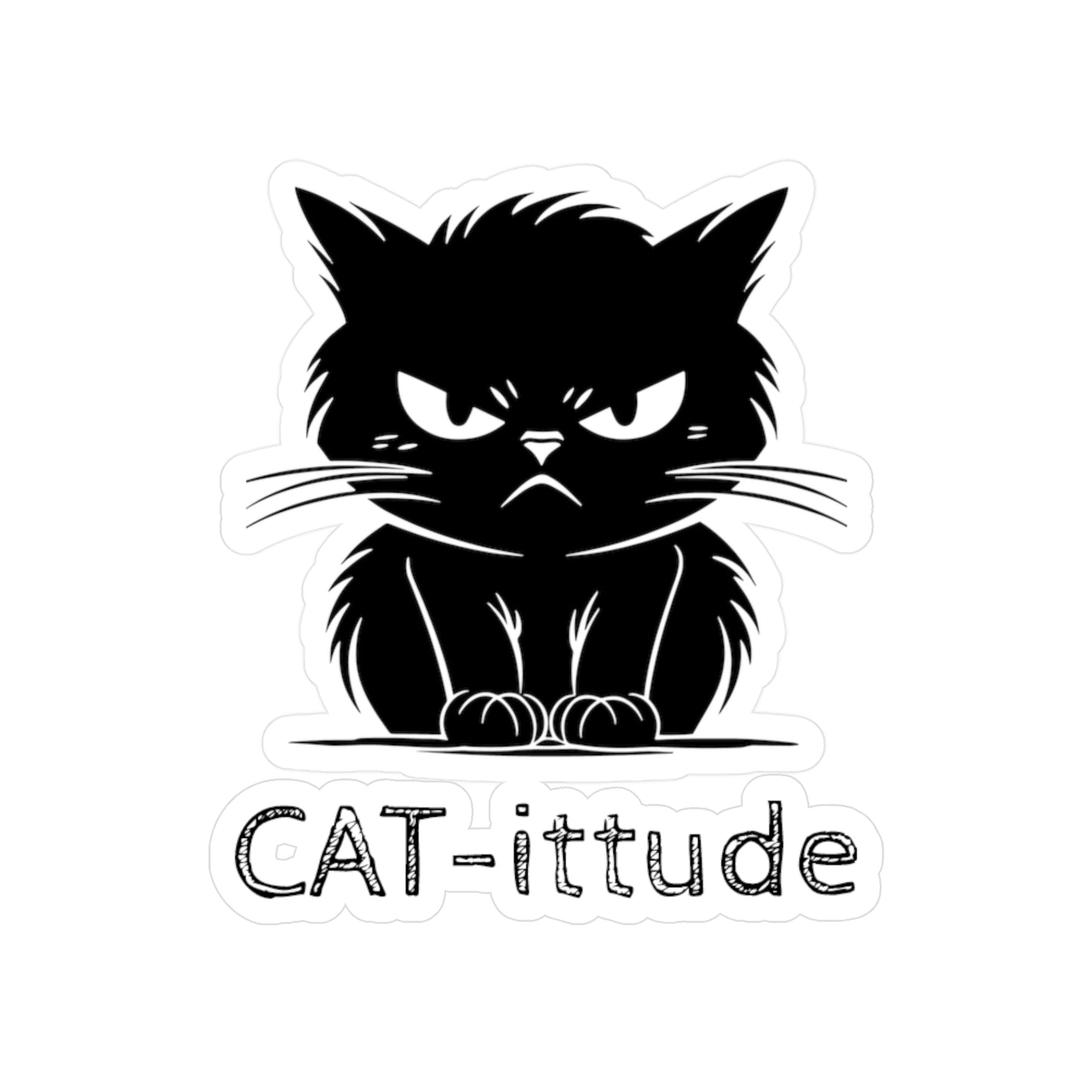 CAT-ittude Vinyl Decal