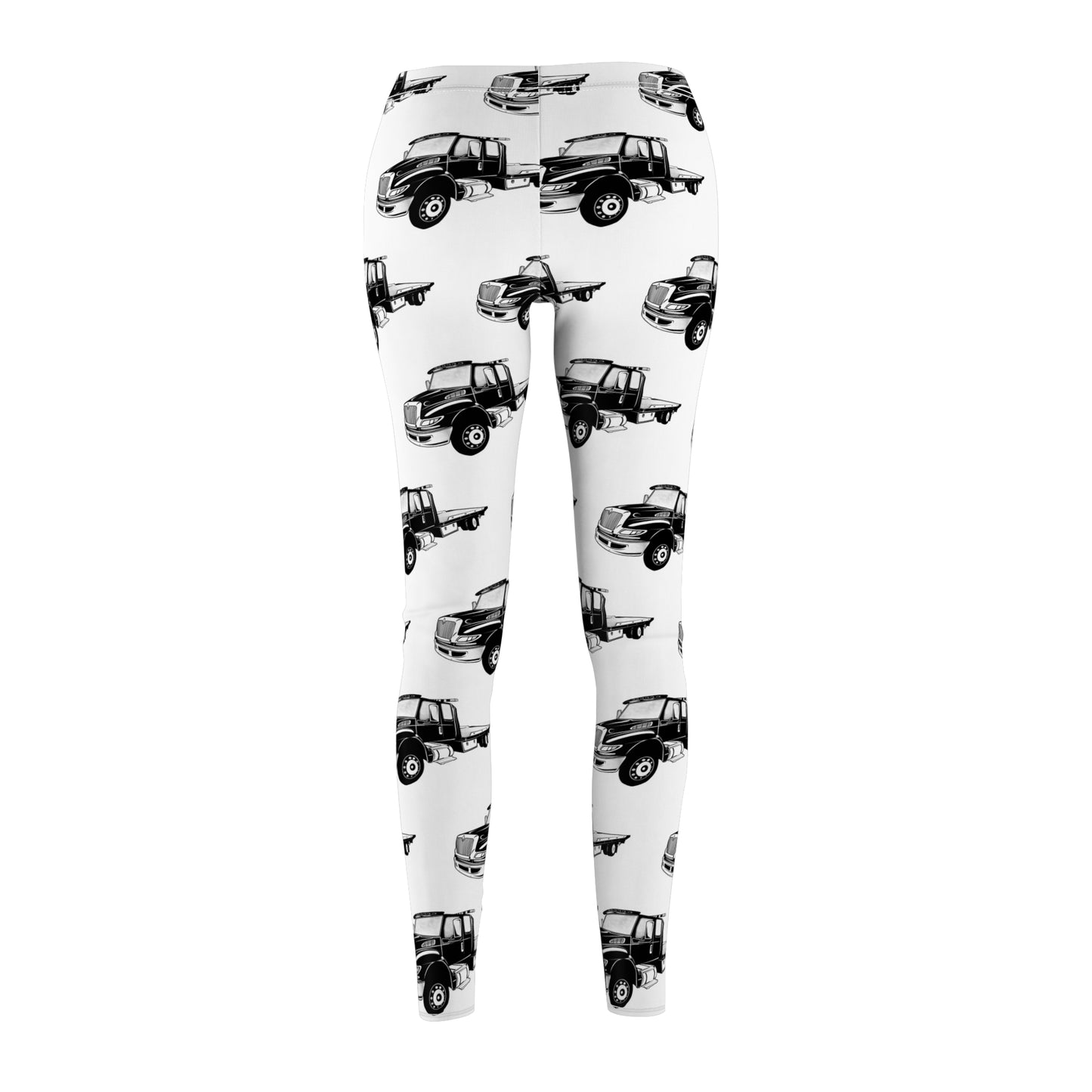 Flatbed Tow Truck Women's Ankle Leggings