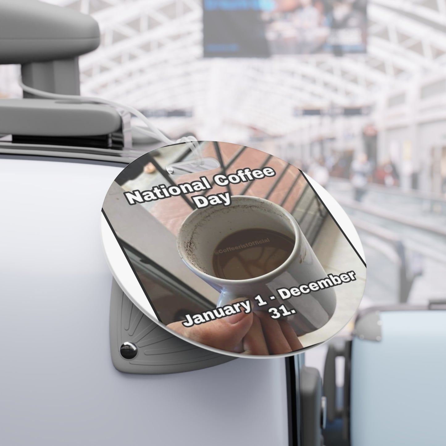 National Coffee Day Luggage Tag