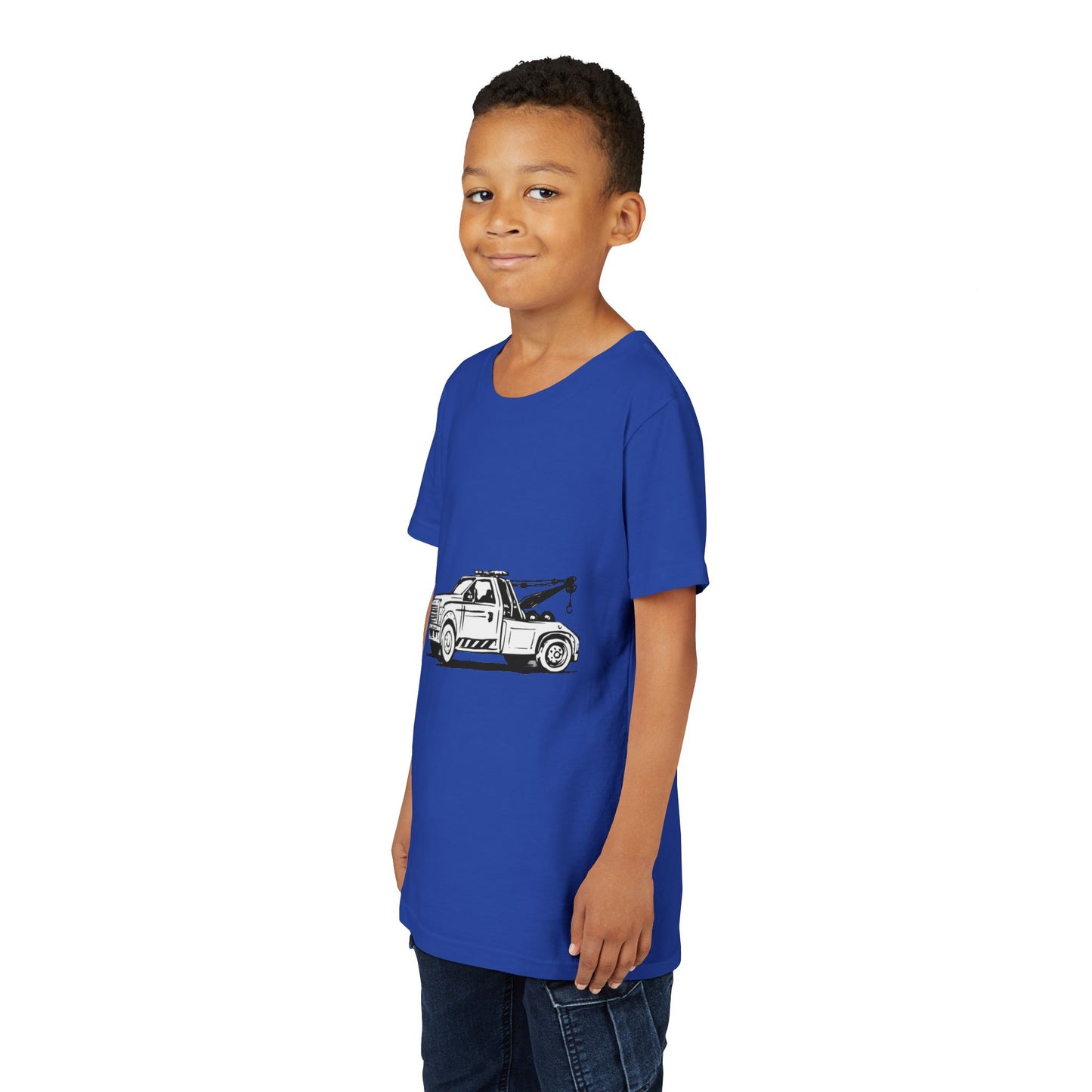 Wheel Lift Tow Truck Youth Unisex Short Sleeve Crewneck Tee