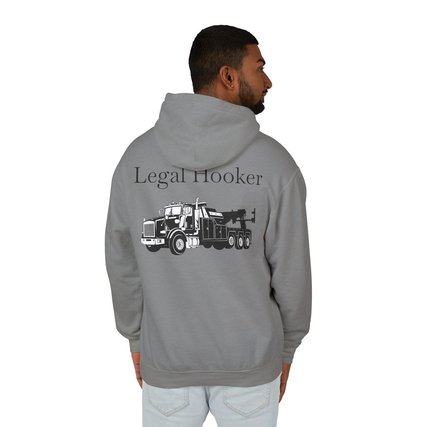 Legal H**ker Heavy Tow Truck Unisex Lightweight Hoodie