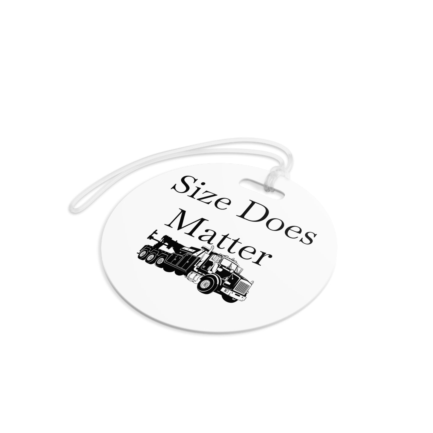 Size Does Matter Luggage Tag