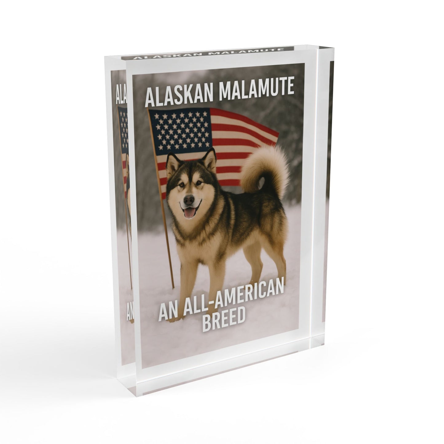 All-American Breed Acrylic Photo Block