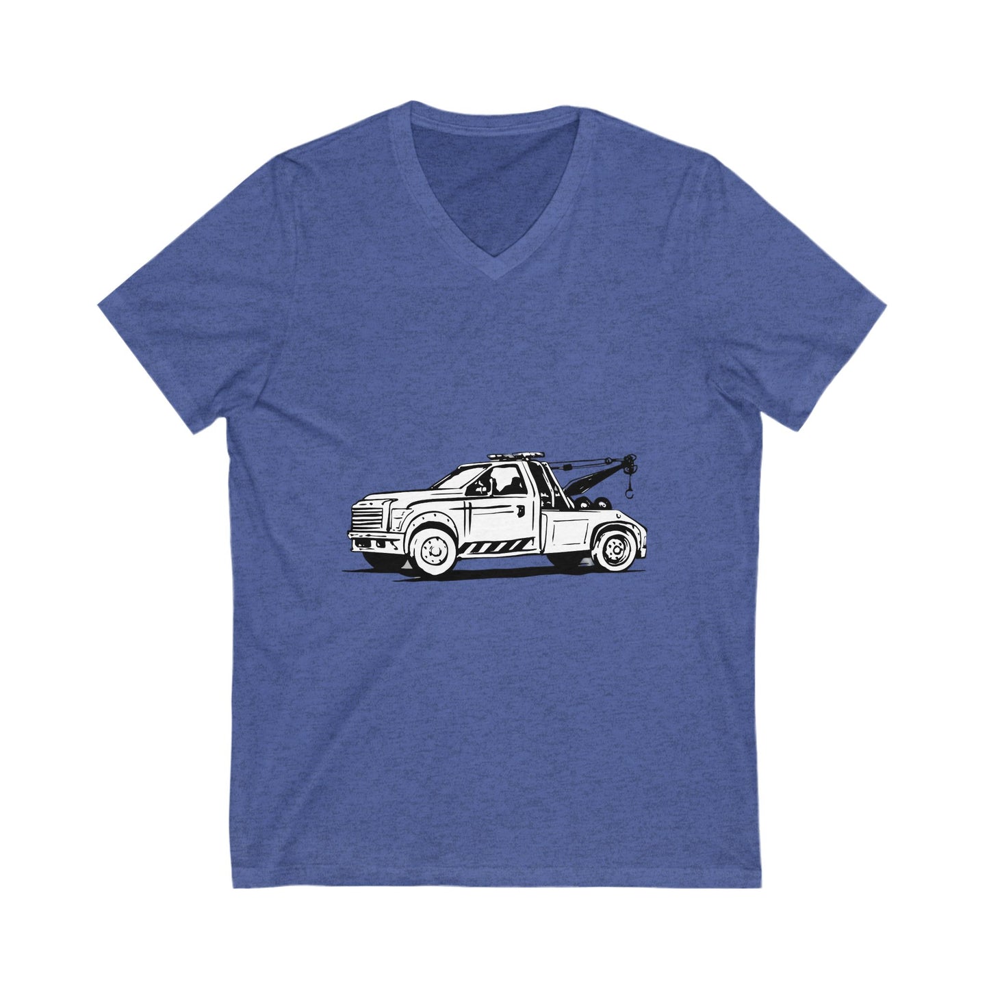 Wheel Lift Tow Truck Unisex Short Sleeve V-Neck Tee