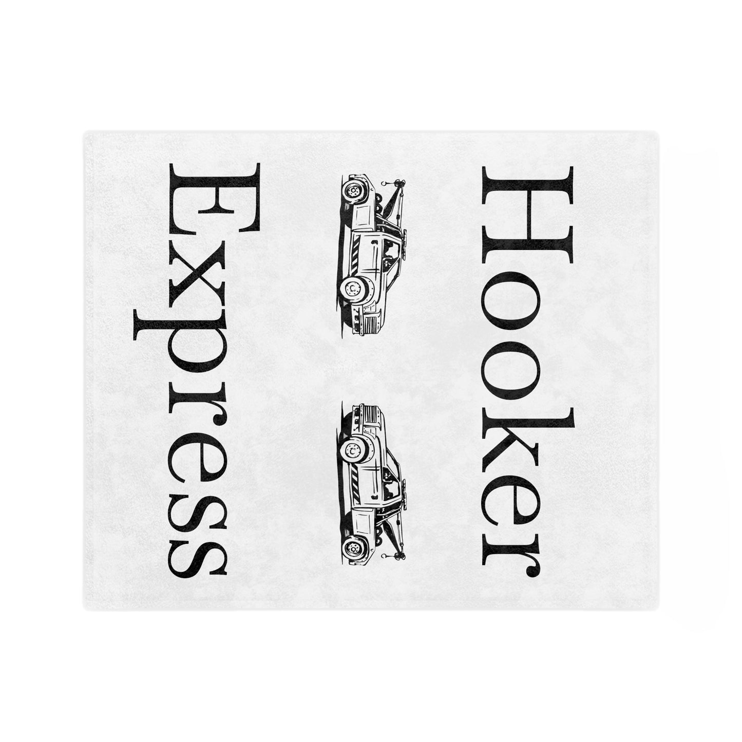 H**ker Express Wheel Lift Tow Truck Velveteen Microfiber Blanket
