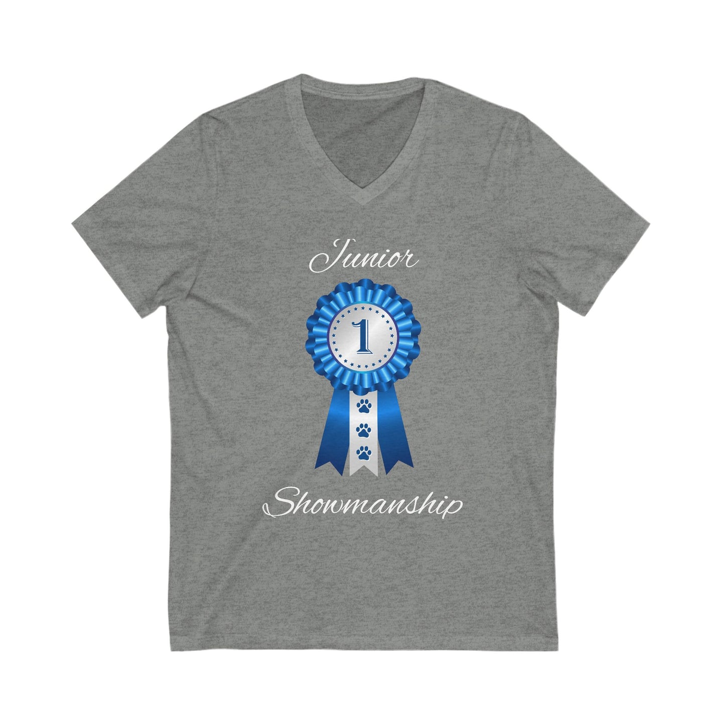 Junior Showmanship Unisex Short Sleeve V-Neck Tee