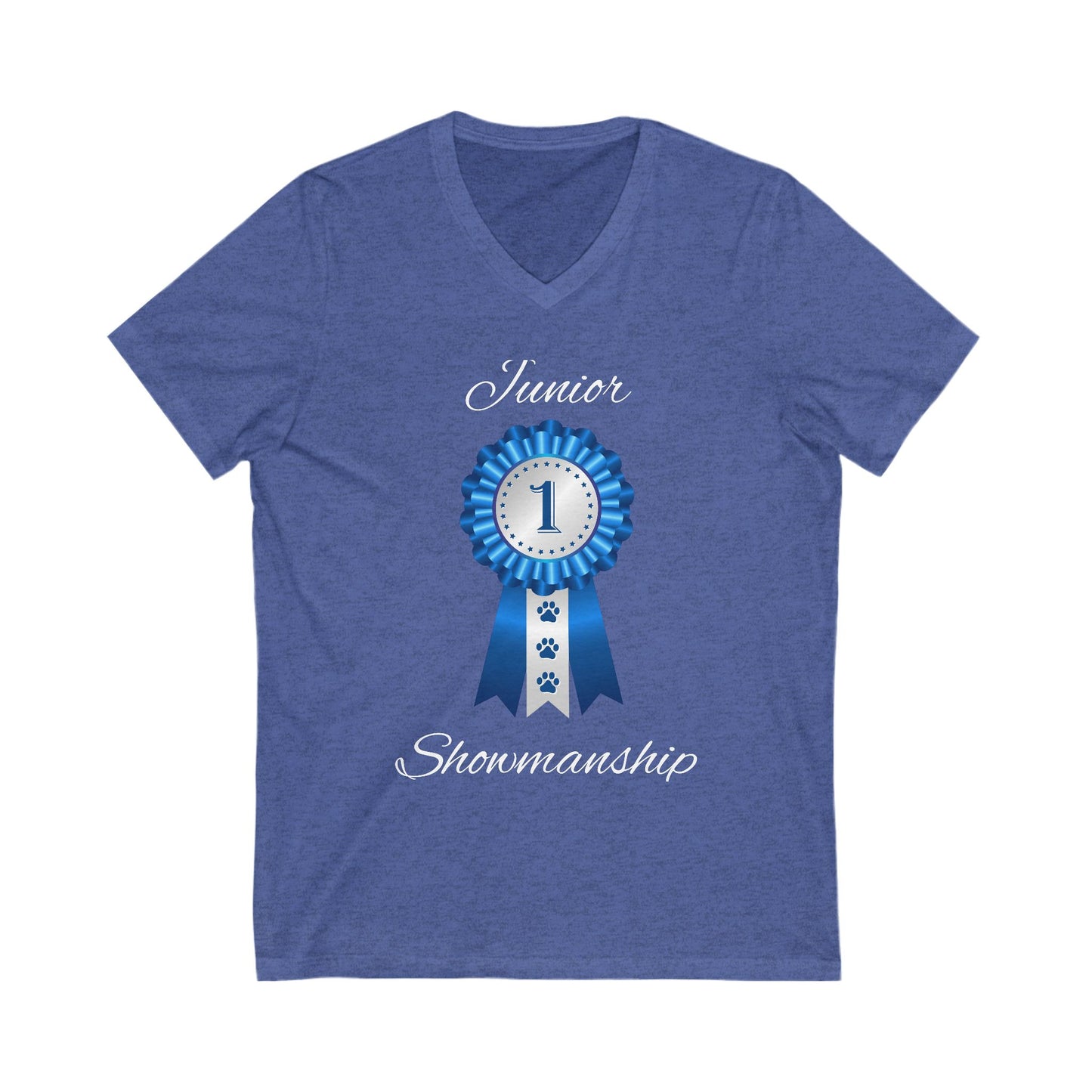 Junior Showmanship Unisex Short Sleeve V-Neck Tee