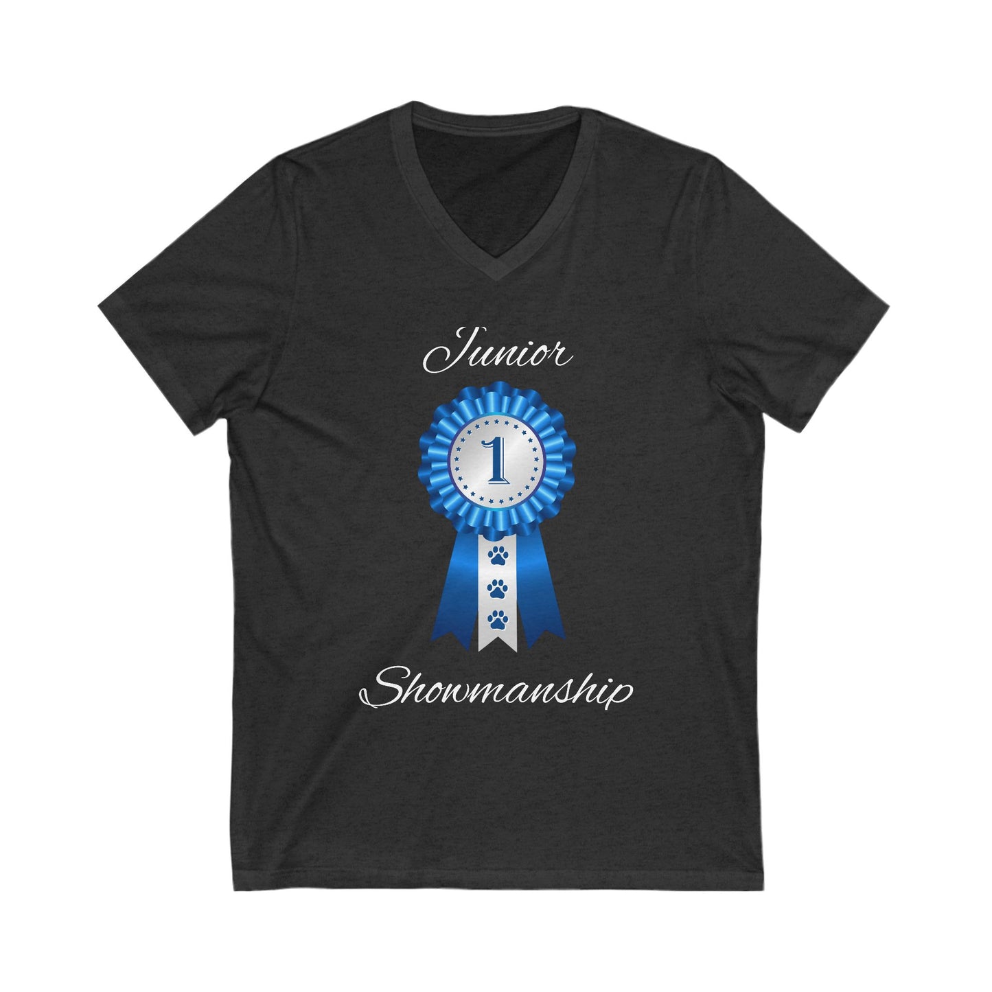 Junior Showmanship Unisex Short Sleeve V-Neck Tee