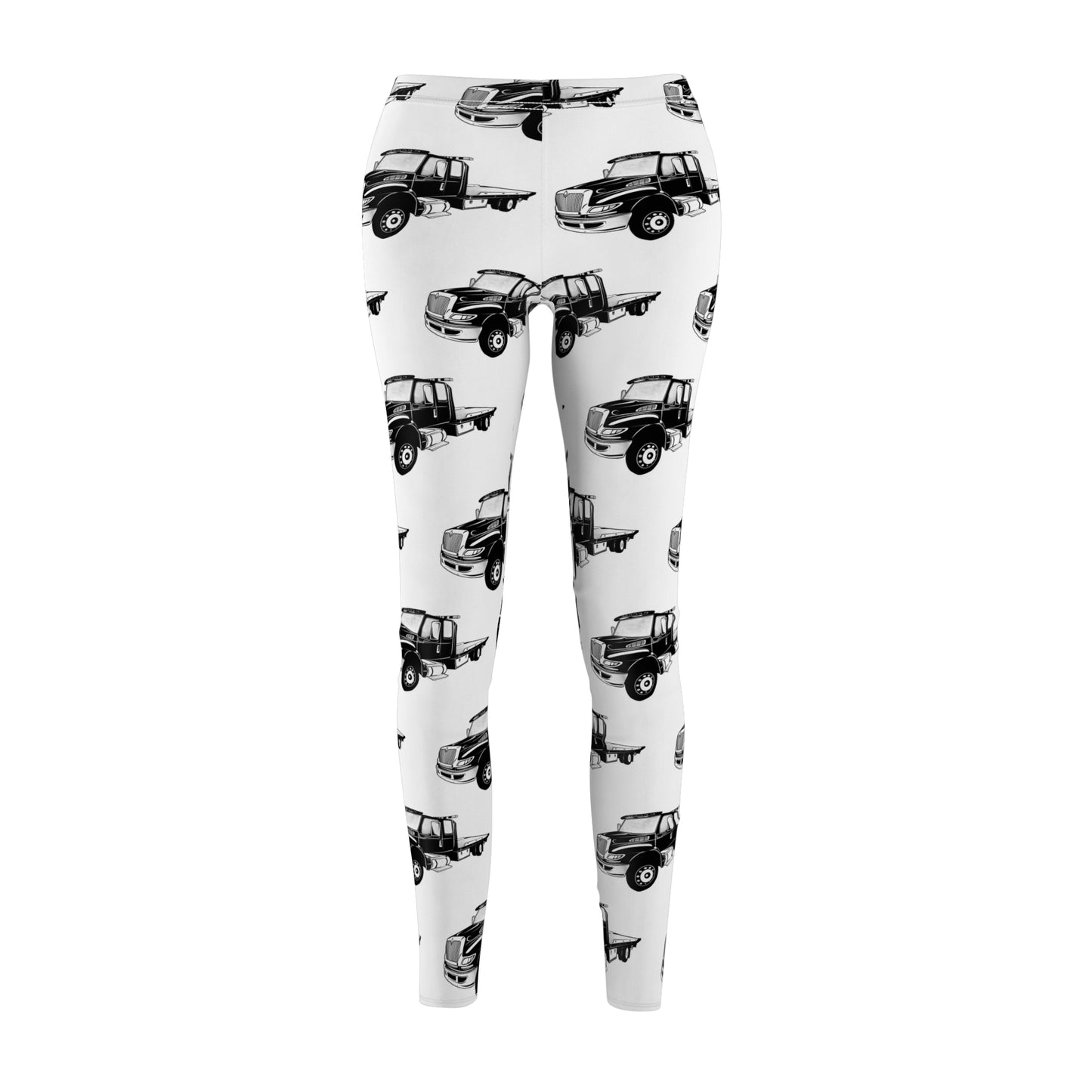 Flatbed Tow Truck Women's Ankle Leggings