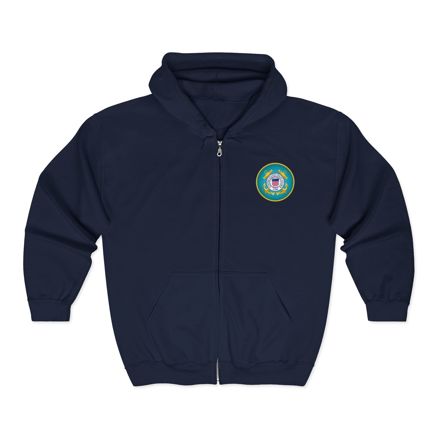 US Coast Guard Unisex Full Zip Hoodie