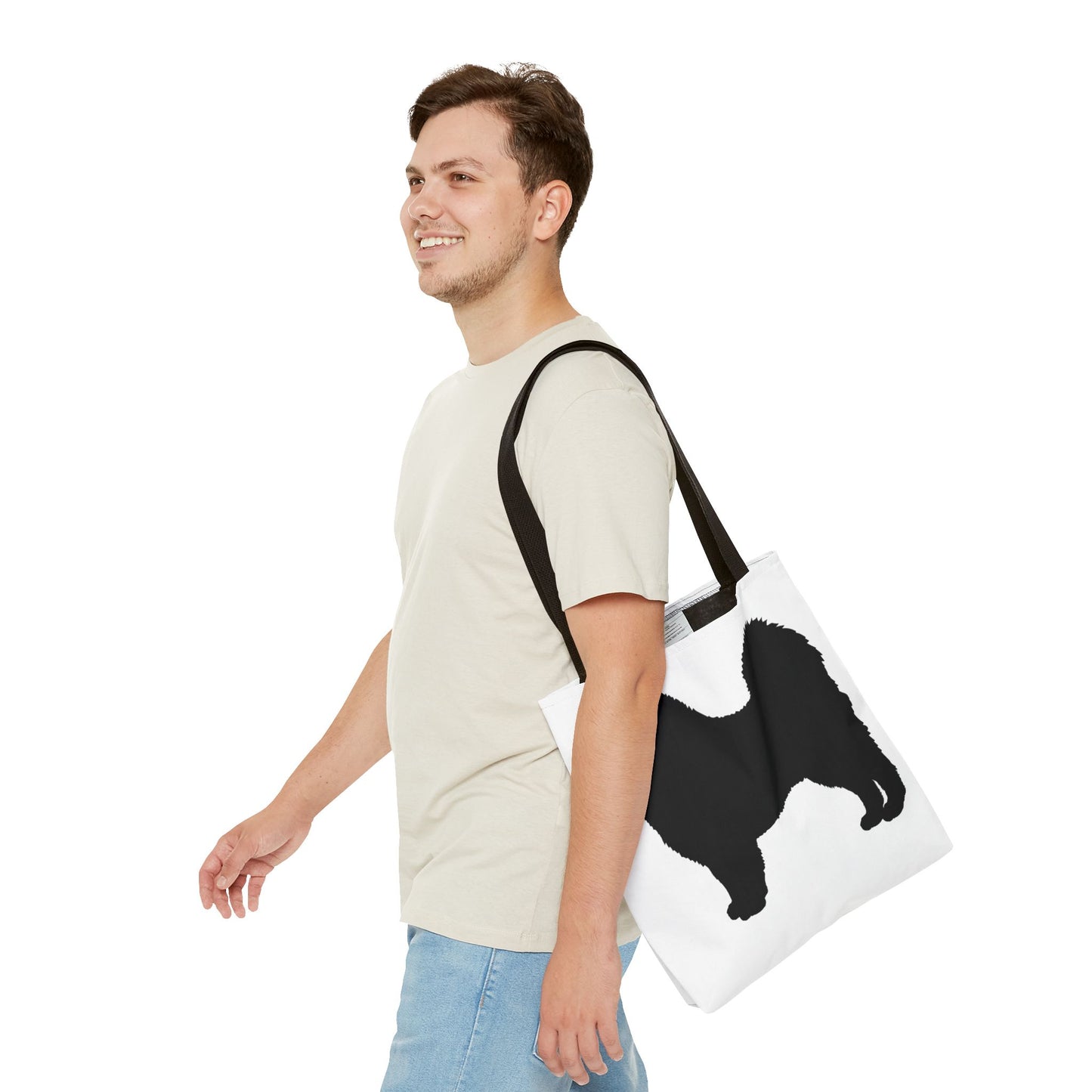 Samoyed Silhouette Tote Bag