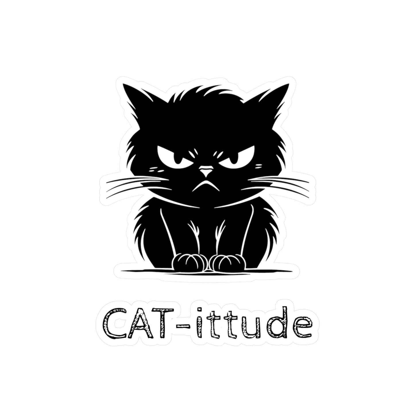 CAT-ittude Vinyl Decal