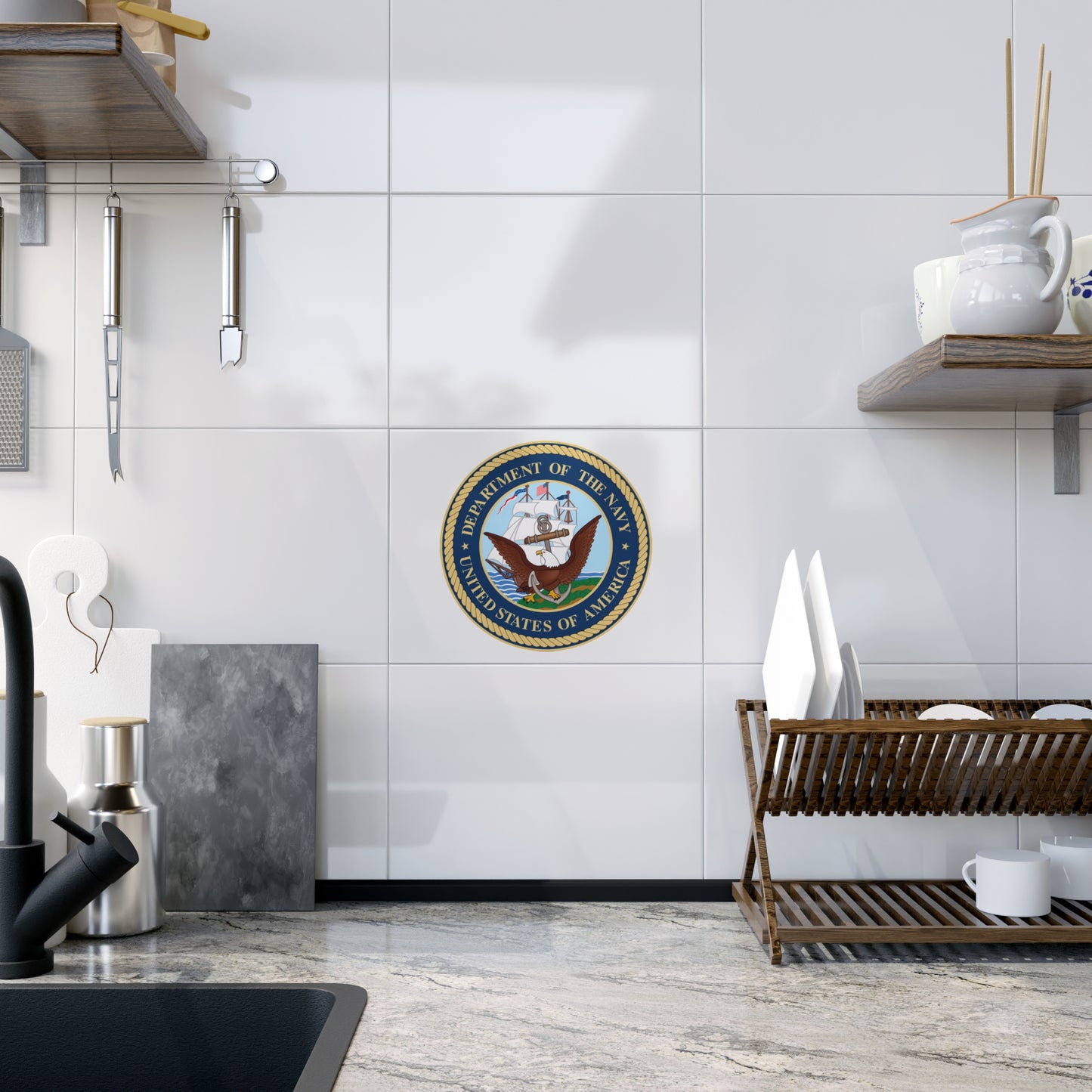 US Navy Ceramic Photo Tile