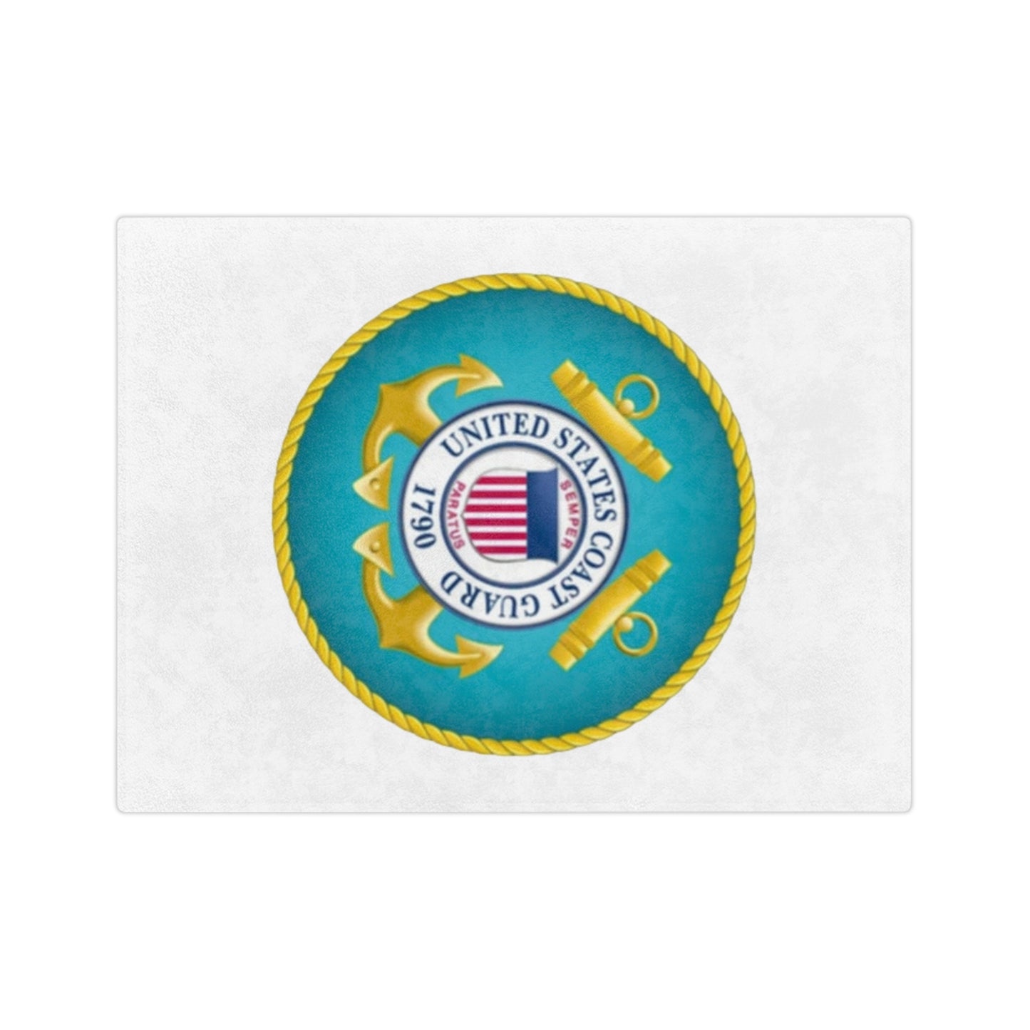 US Coast Guard Velveteen Microfiber Blanket