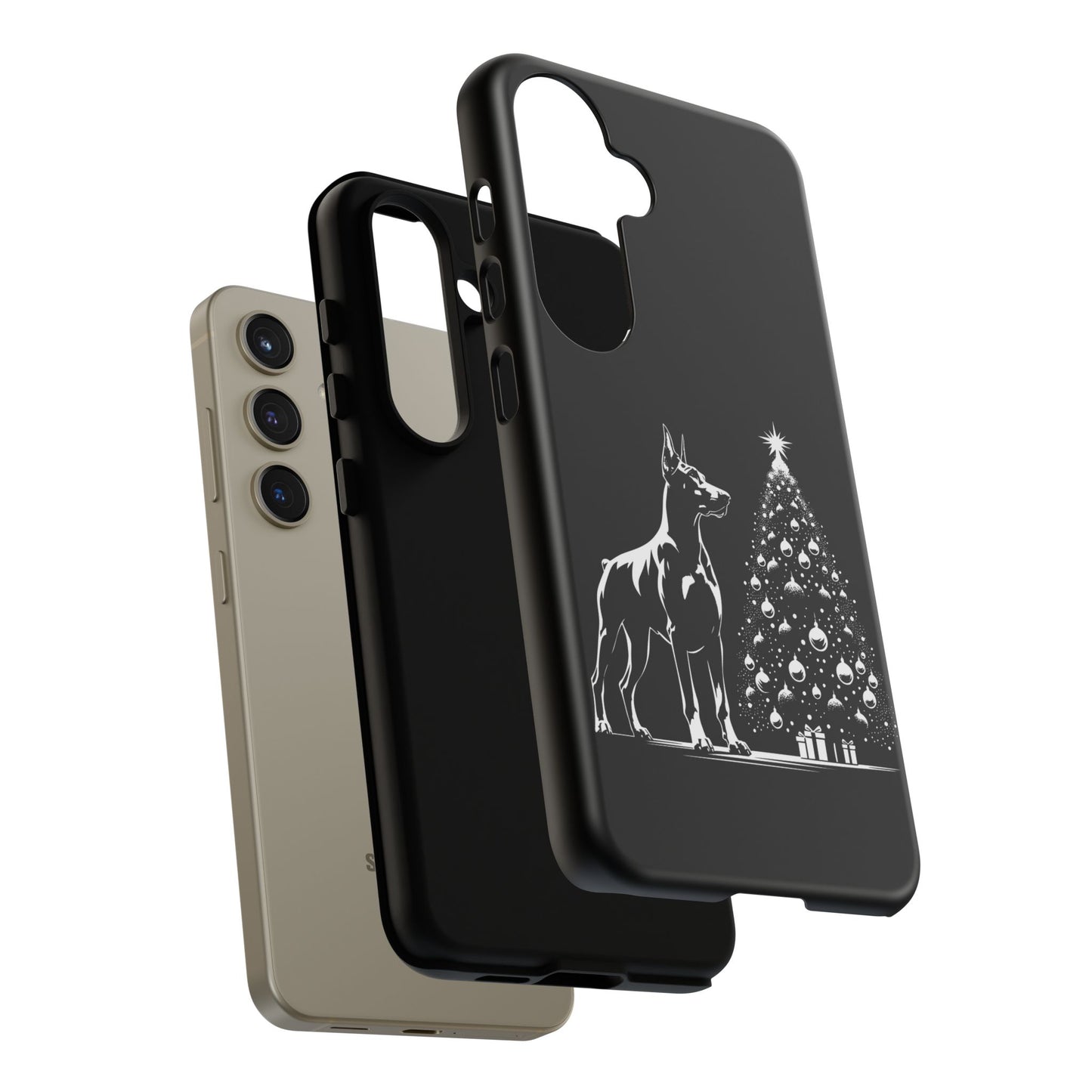 Doberman Christmas Tree Samsung Case