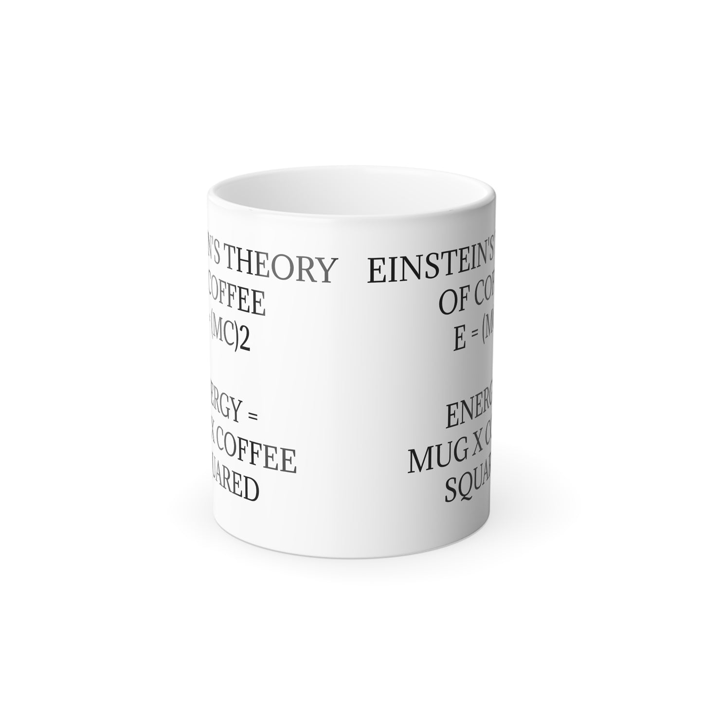 Einstein's Theory Of Coffee Color Changing Mug