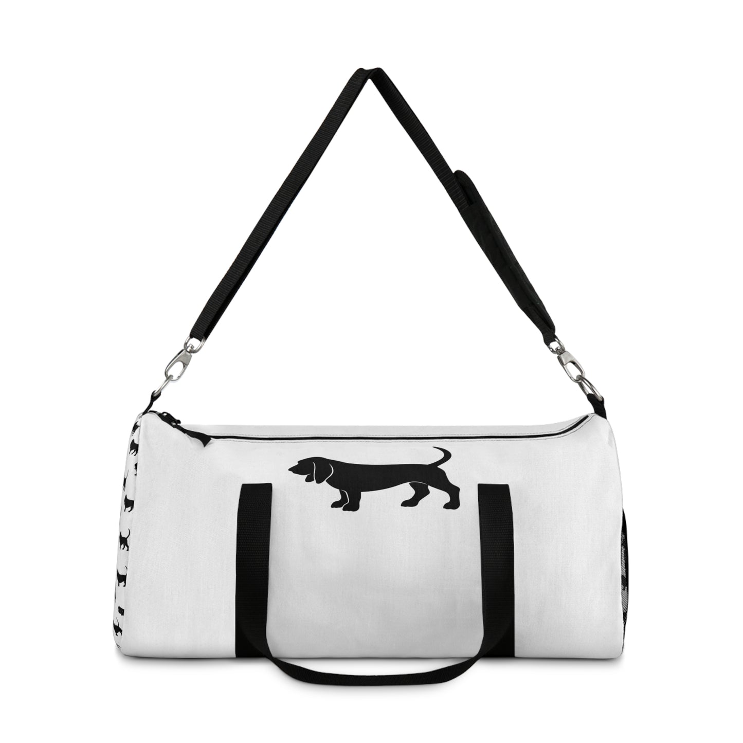 Basset Hound Silhouette Duffel Bag