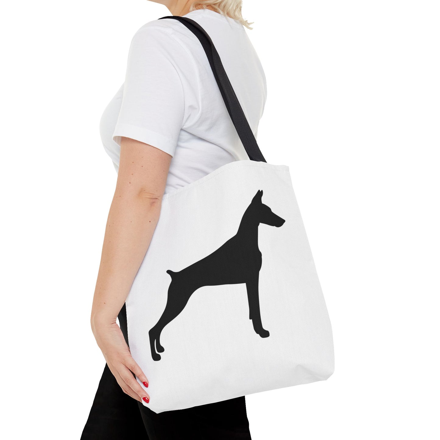 Doberman Silhouette Tote Bag