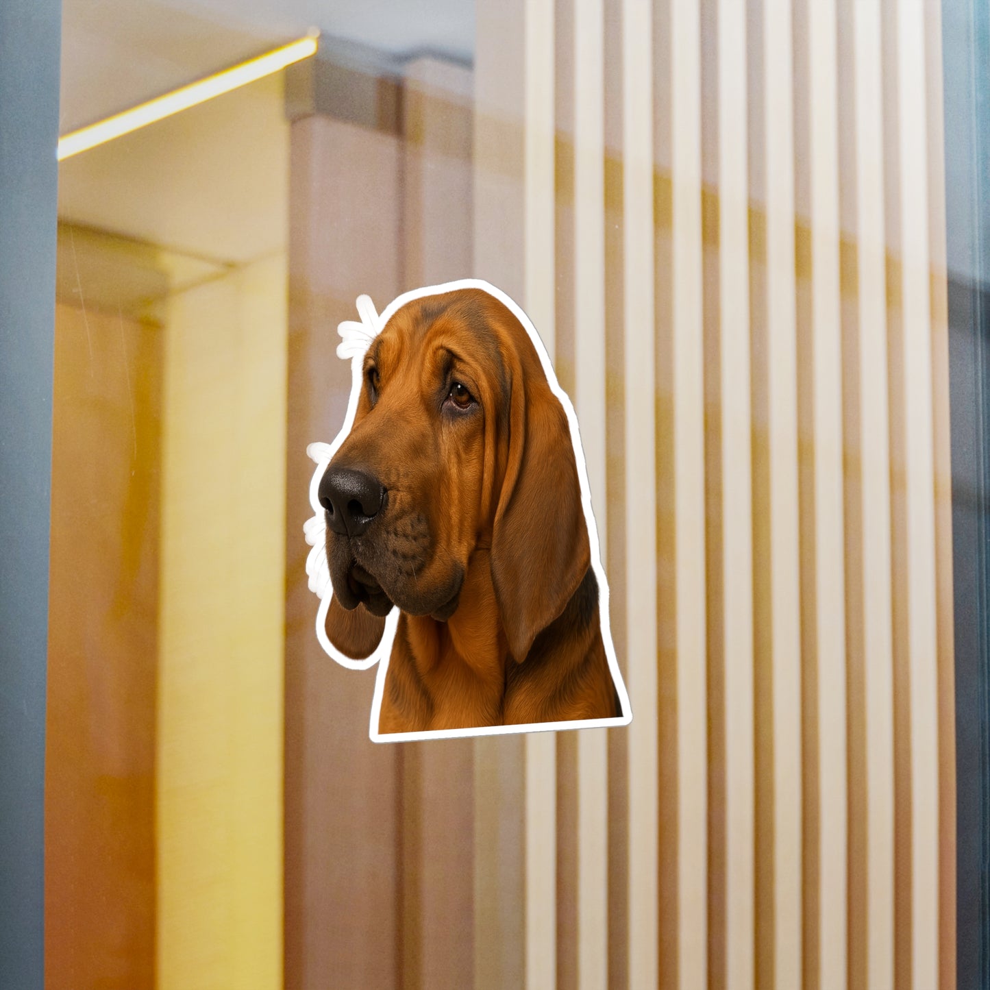 Bloodhound Head Vinyl Decal