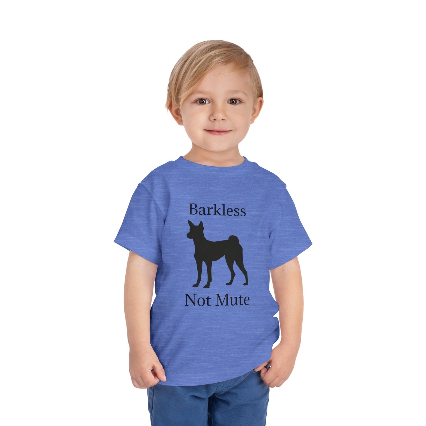Barkless Not Mute Toddler Unisex Short Sleeve Crewneck Tee