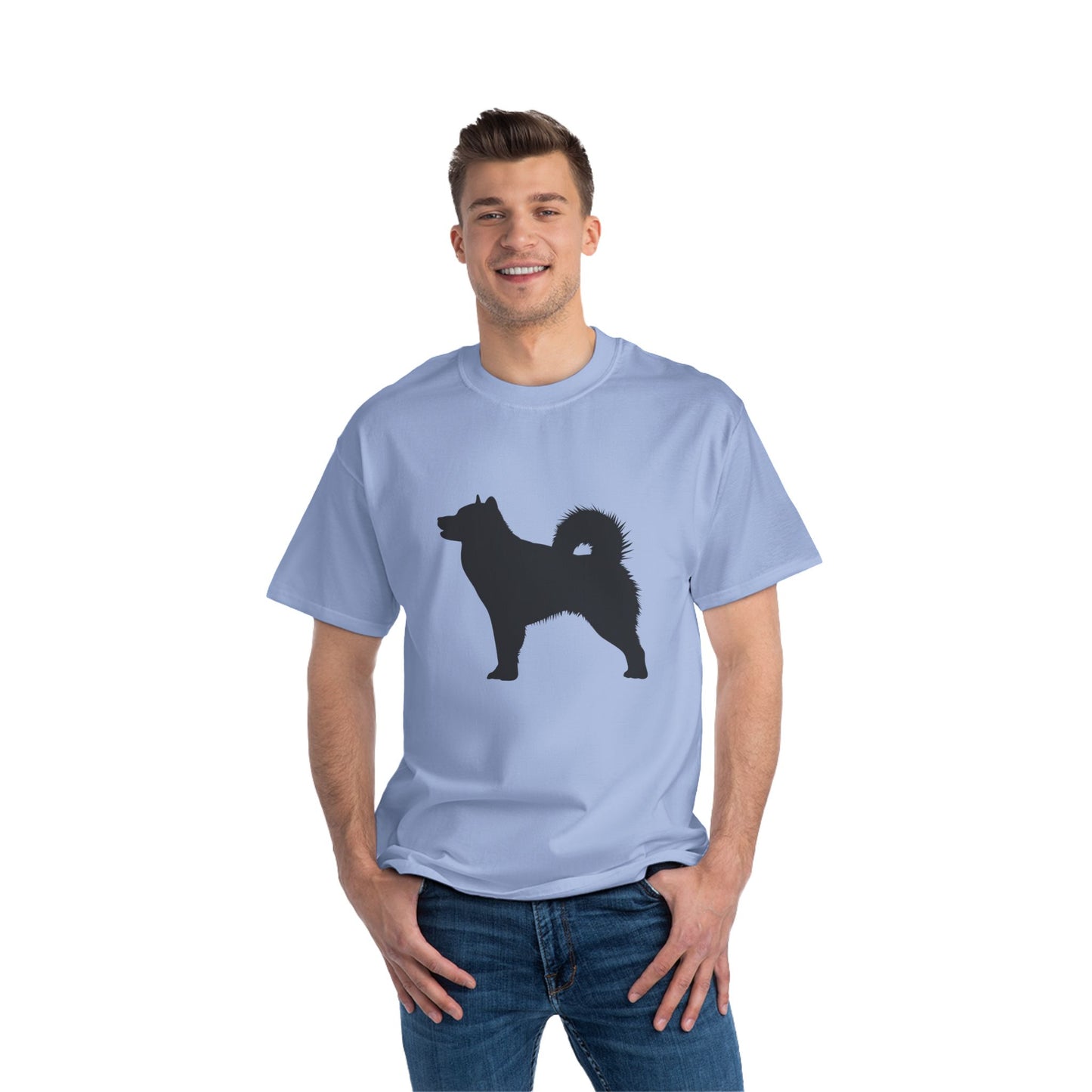 Malamute Silhouette Men's Short-Sleeve Crewneck Tee