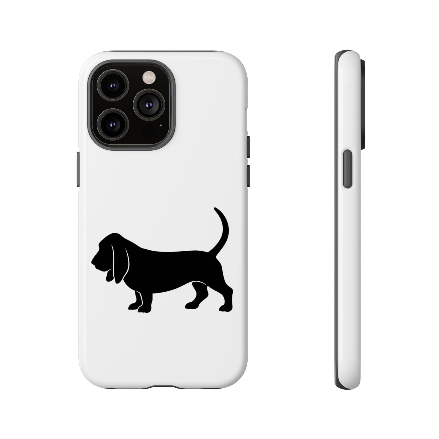 Basset Hound Silhouette iPhone Case