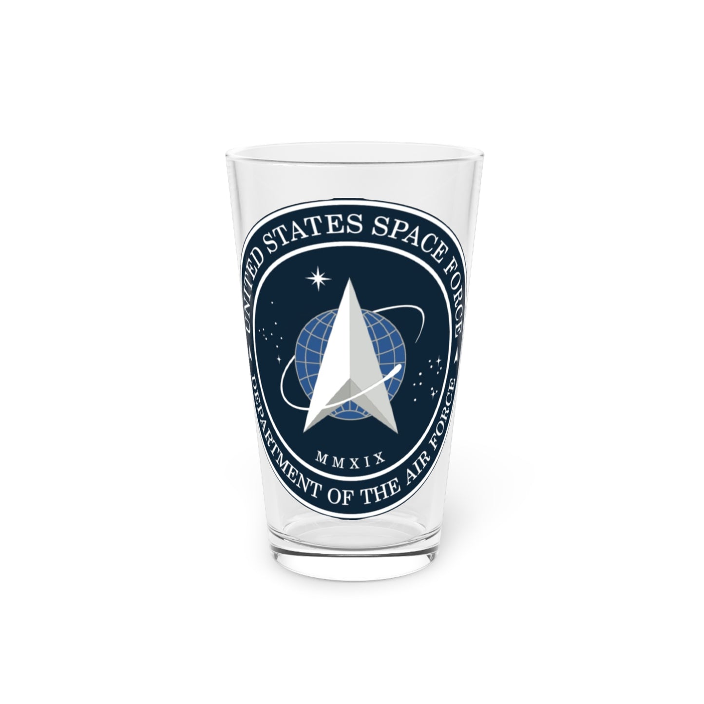 US Space Force Drinking Glass