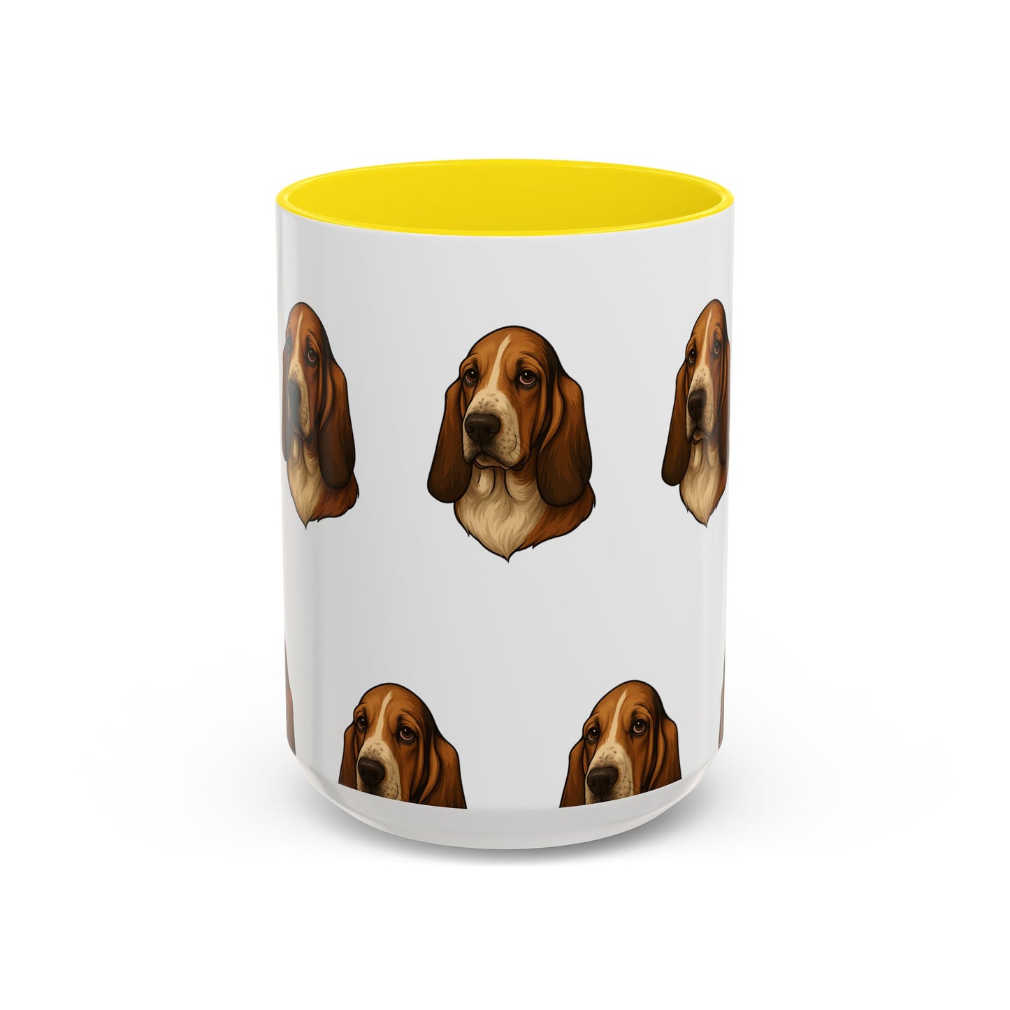 Basset Hound Head 2-Tone Coffee Mug
