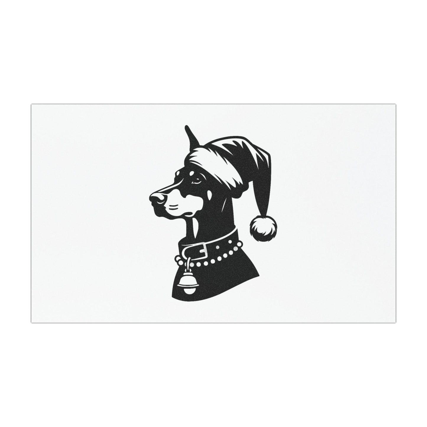 Santa Paws Doberman Indoor/Outdoor Magnet