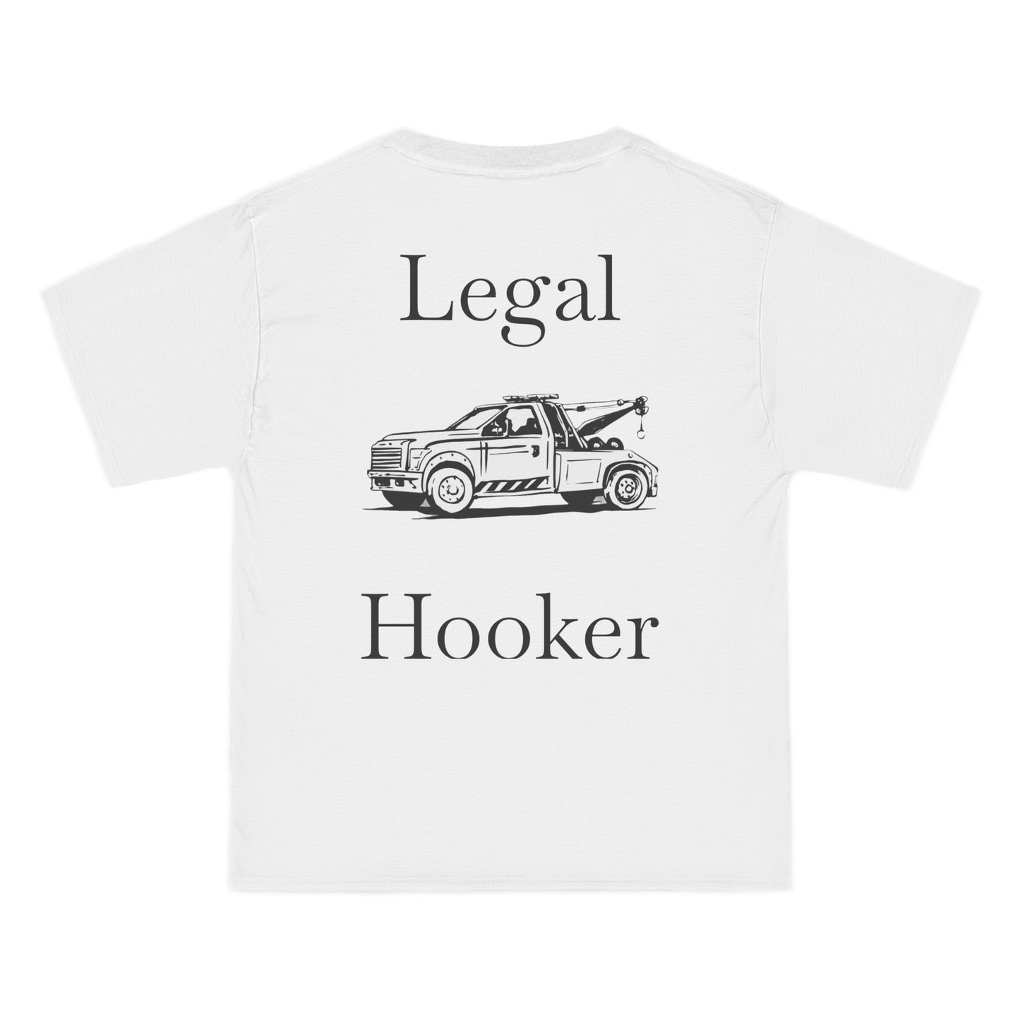 Legal H**ker Wheel Lift Tow Truck Men's Short-Sleeve Crewneck Tee