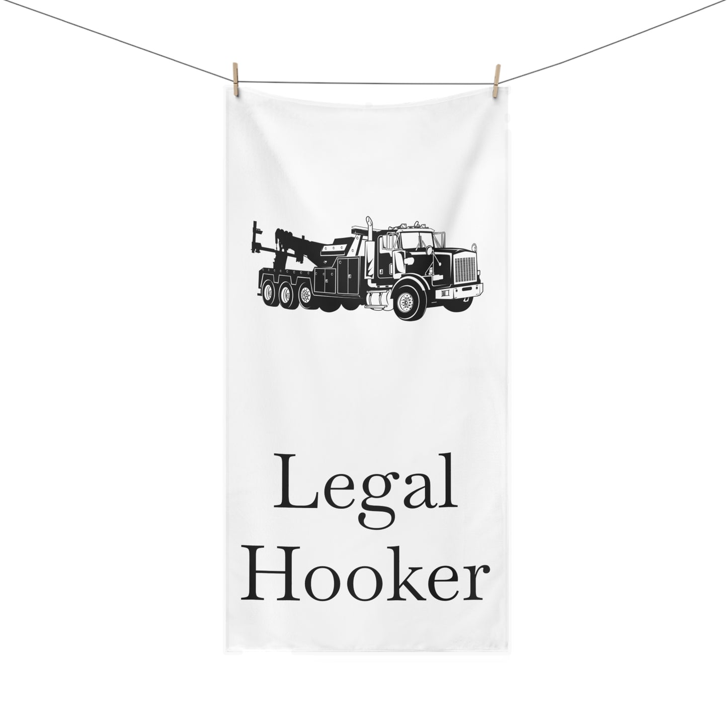 Legal H**ker Heavy Tow Truck Mink-Cotton Beach Towel