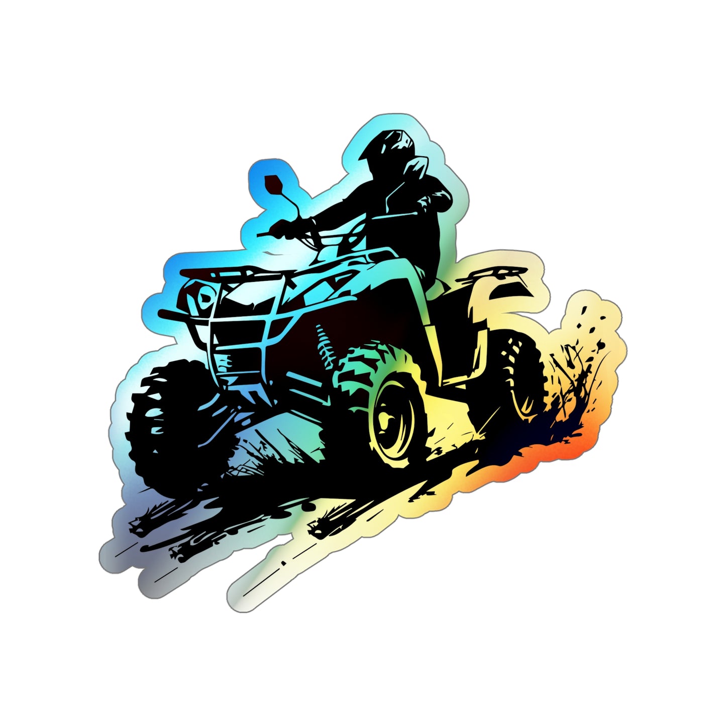 Slingin' Mud Quad Holographic Sticker
