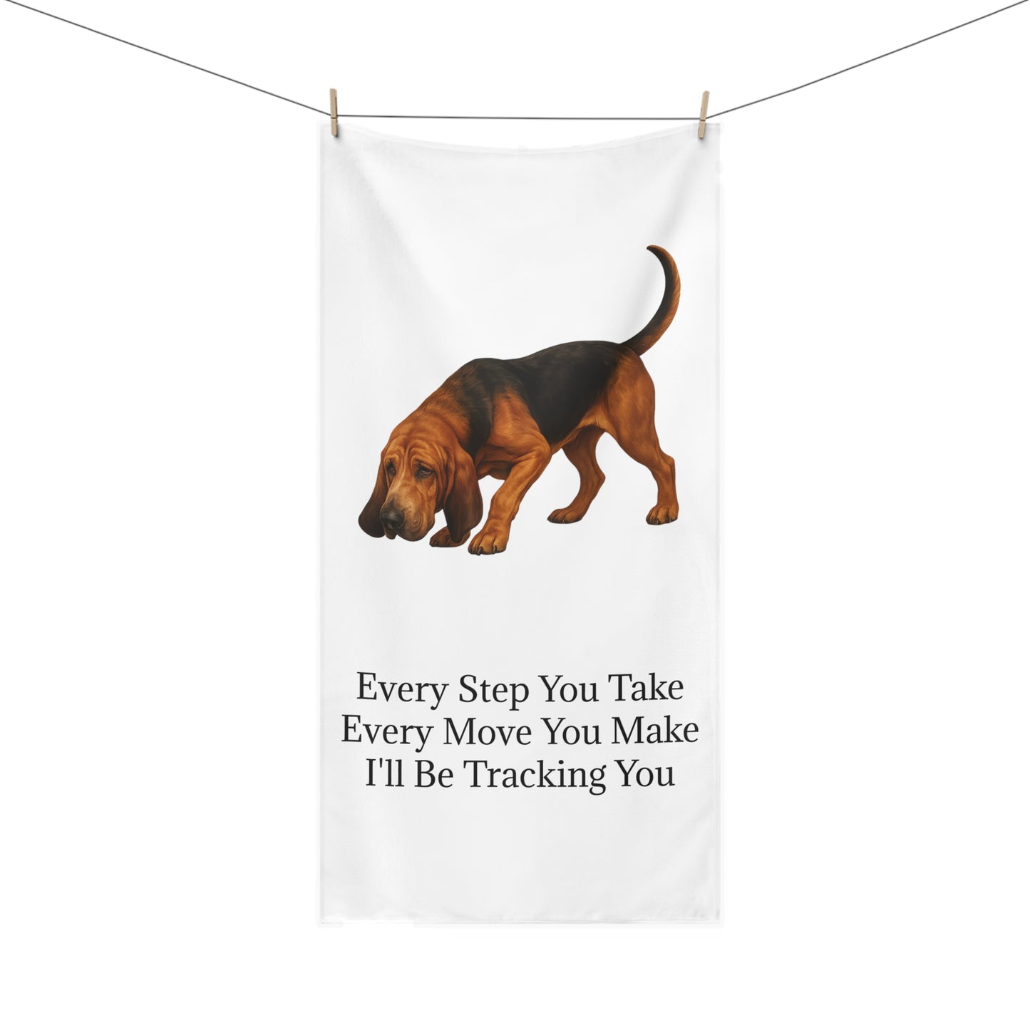 Tracking You Mink-Cotton Beach Towel