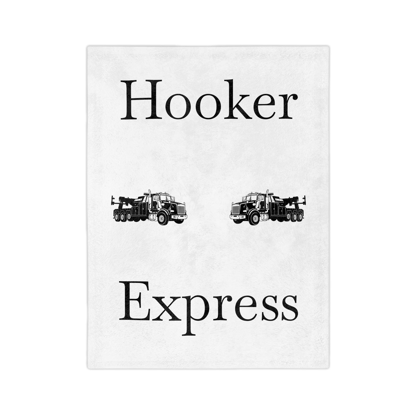 H**ker Express Heavy Tow Truck Velveteen Microfiber Blanket