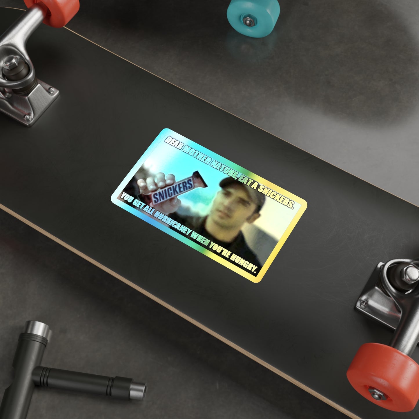 Hurricaney Holographic Sticker