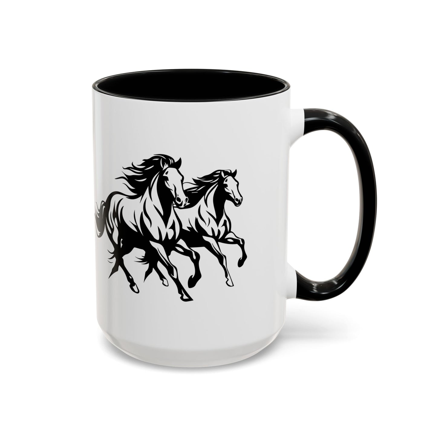 Horsin' Around 2-Tone Coffee Mug